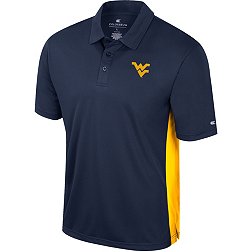 Colosseum Men's West Virginia Mountaineers Blue Set In Polo