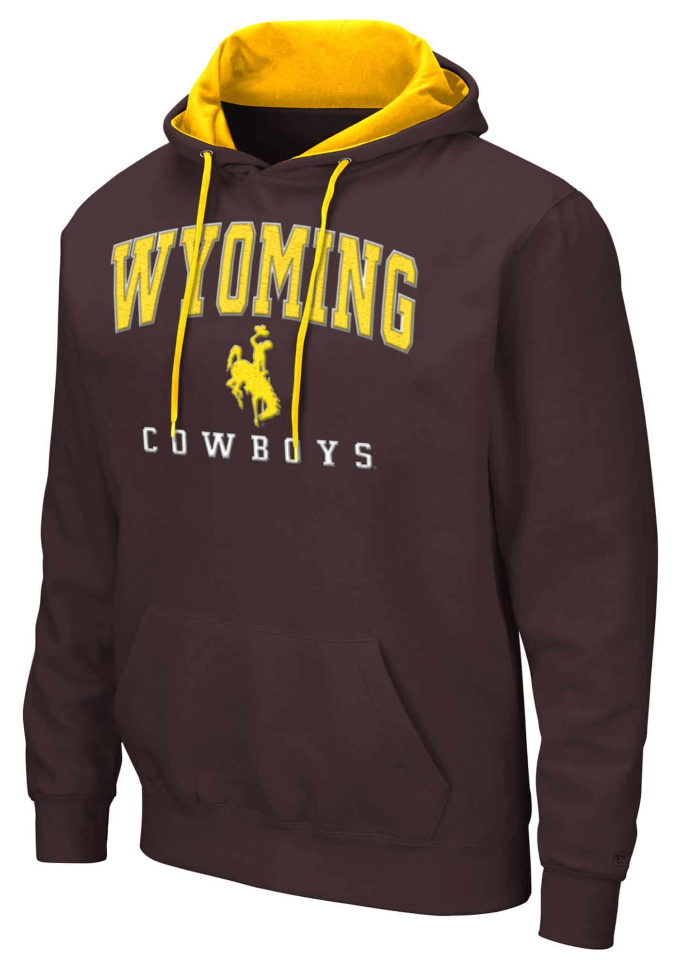 Colosseum Men's Wyoming Cowboys Brown Pullover Hoodie