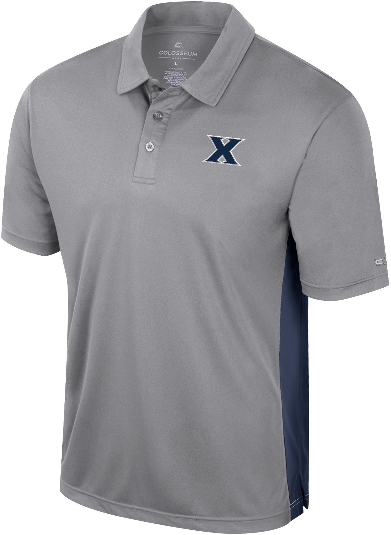 Colosseum Men's Xavier Musketeers Grey Polo