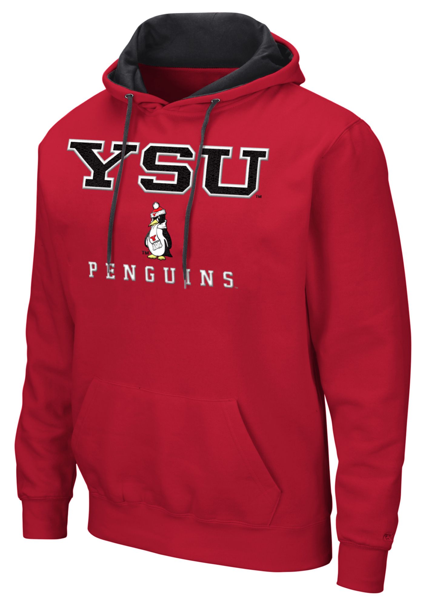 Colosseum Men's Youngstown State Penguins Red Pullover Hoodie