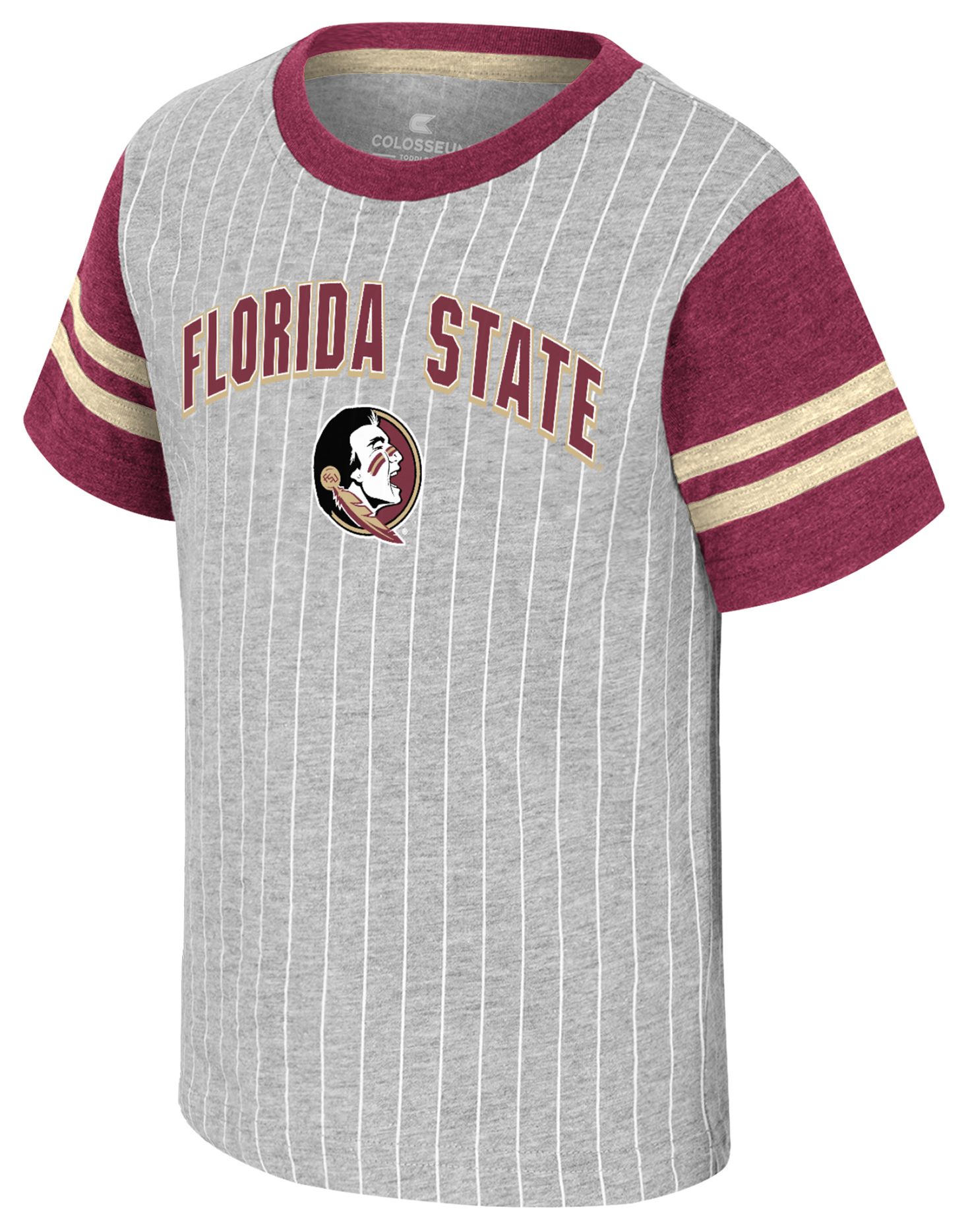 Colosseum Toddler Florida State Seminoles Heather Grey Airball T-Shirt