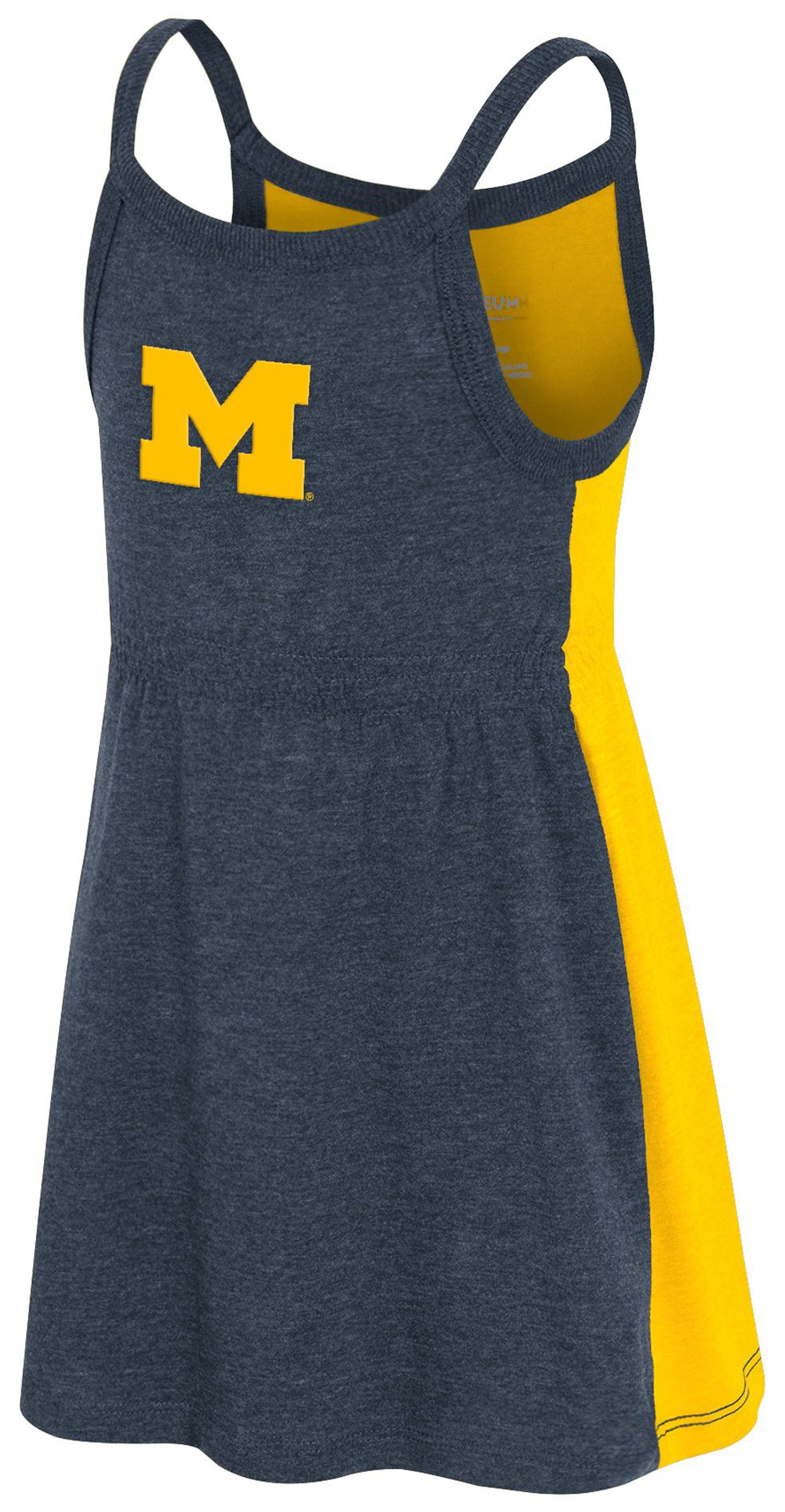Colosseum Toddler Michigan Wolverines Navy Flarring Dress