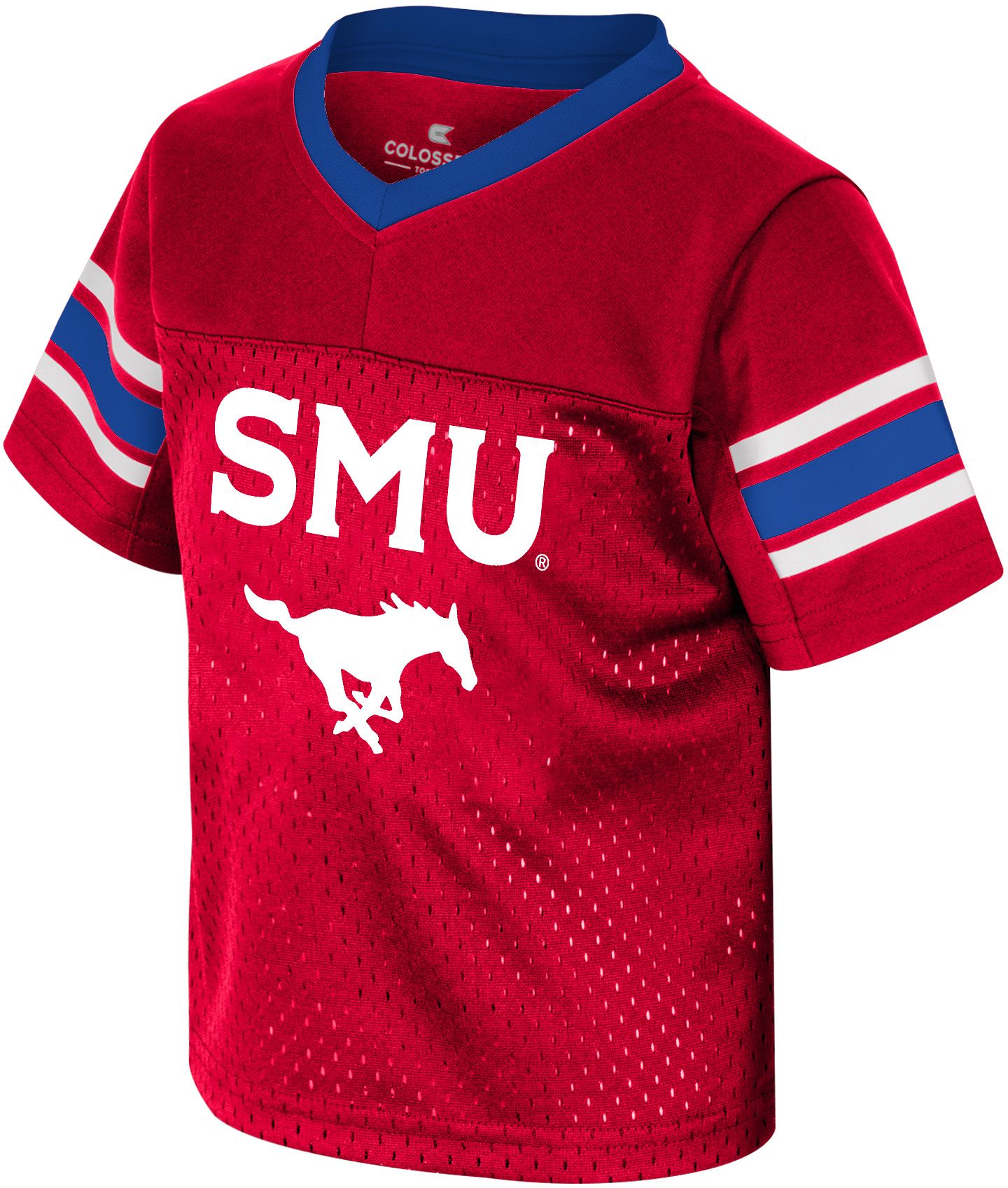 Colosseum Toddler Southern Methodist Mustangs Red Field Time Jersey