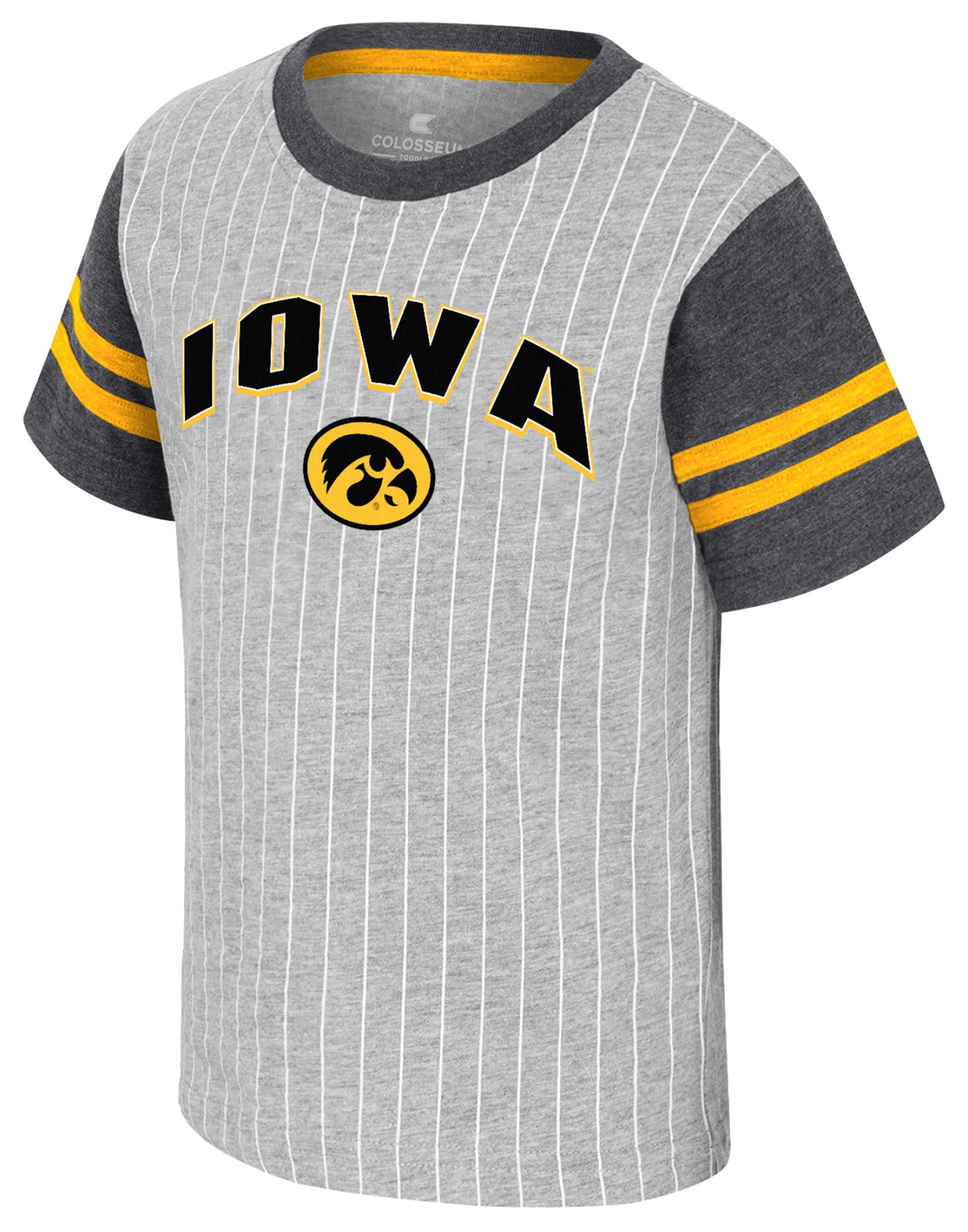 Colosseum Toddler Iowa Hawkeyes Heather Grey Airball T-Shirt