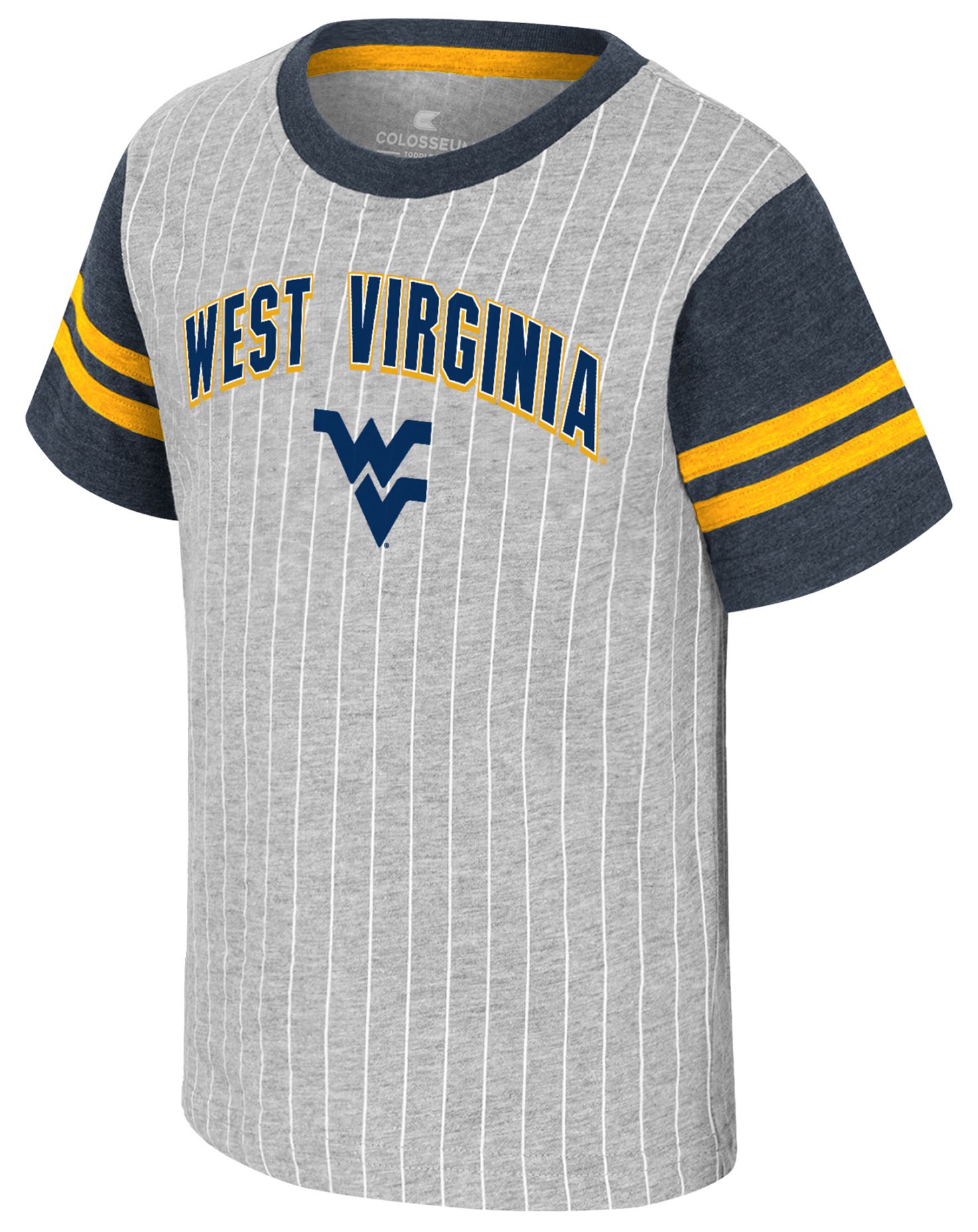 Colosseum Toddler West Virginia Mountaineers Heather Grey Airball T-Shirt