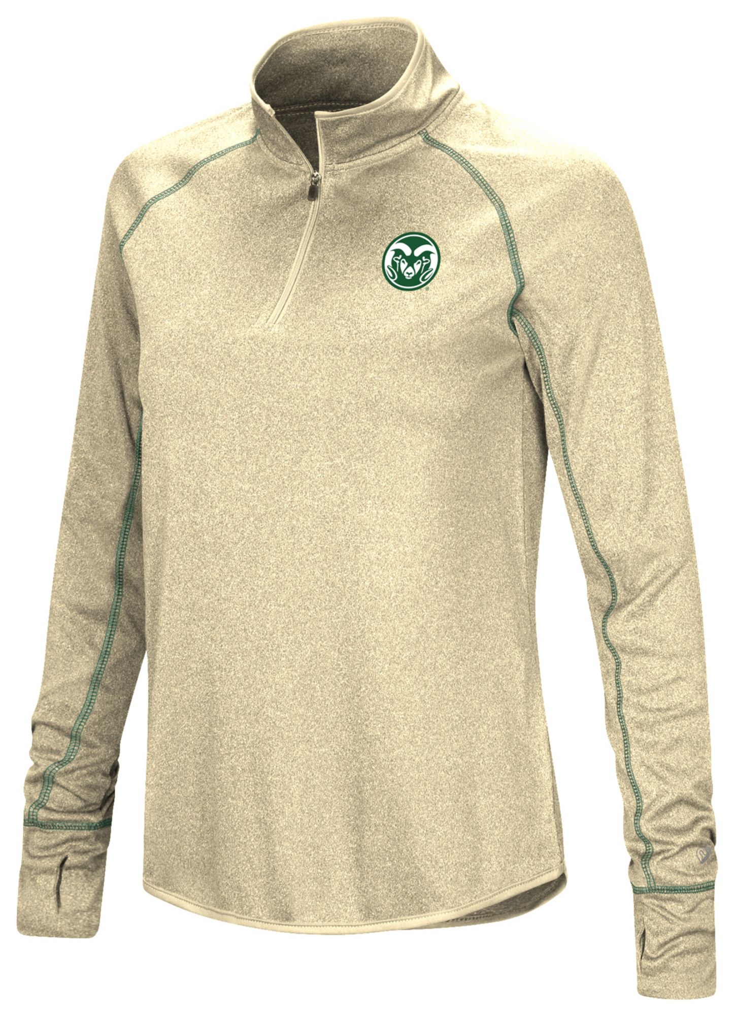 Colosseum Women's Colorado State Rams Vegas Gold 1/4 Zip Pullover