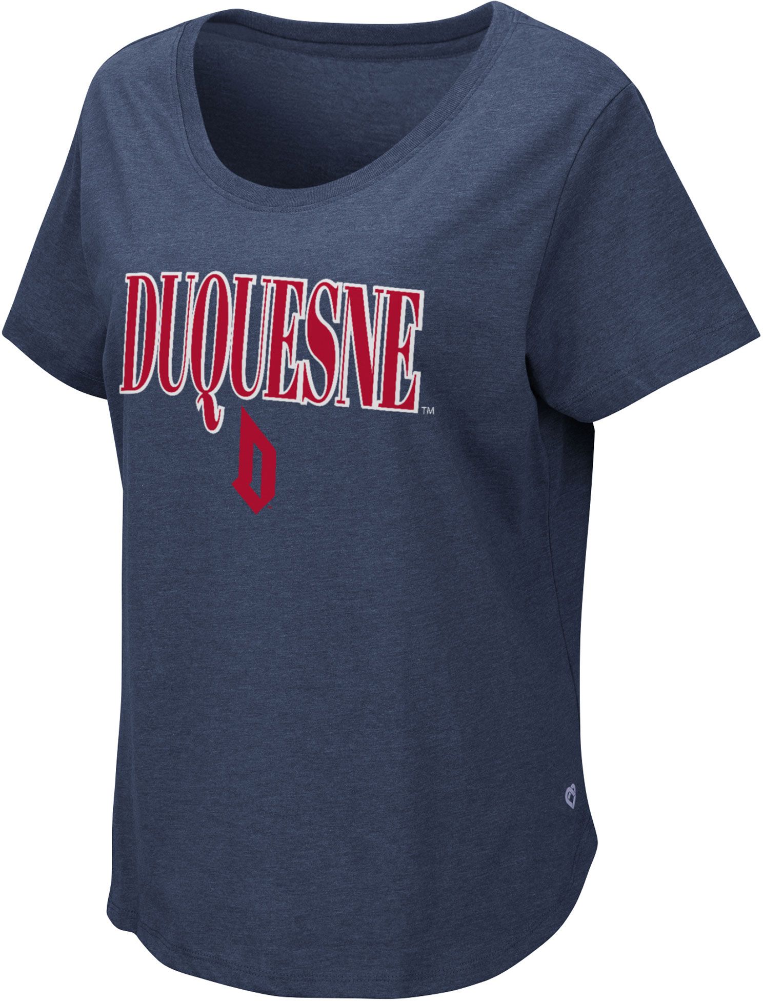 Colosseum Women's Duquesne Dukes Navy T-Shirt
