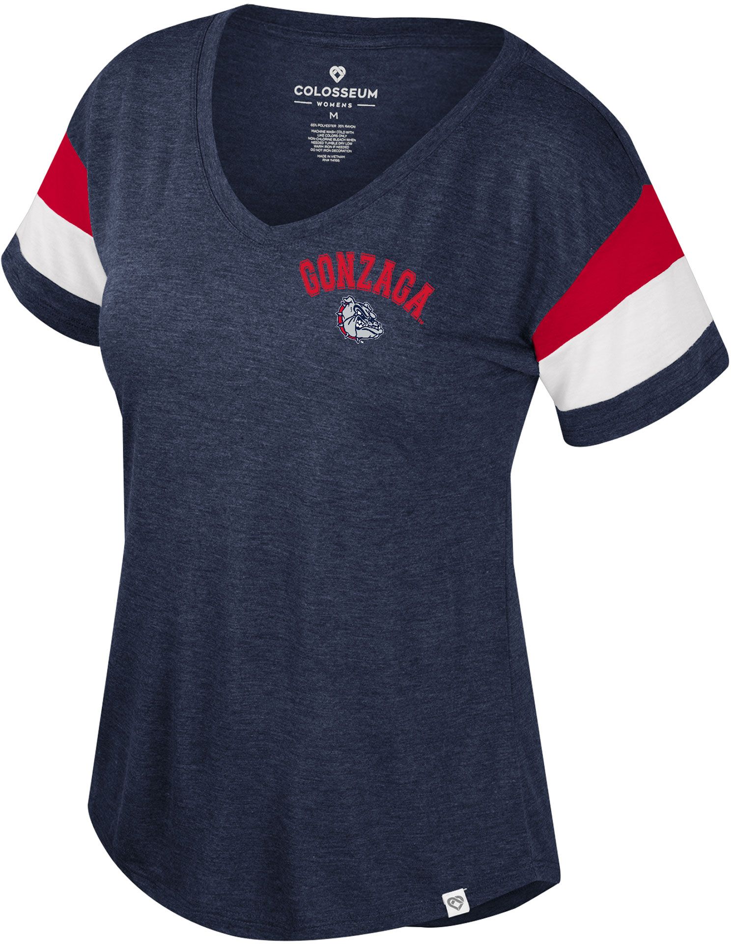 Colosseum Women's Gonzaga Bulldogs Navy Delacroix T-Shirt