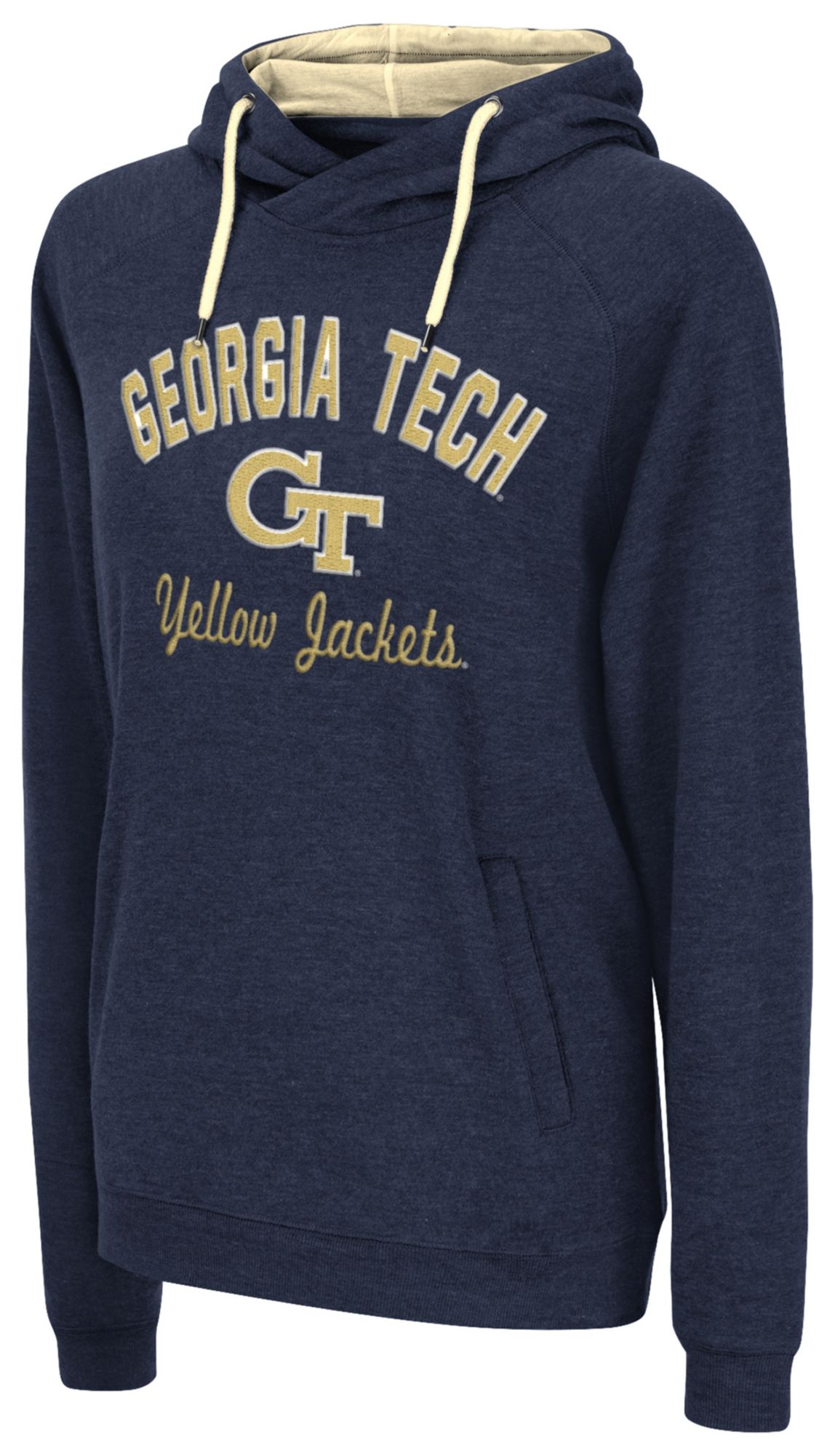 Colosseum Women's Georgia Tech Yellow Jackets Navy Pullover Hoodie