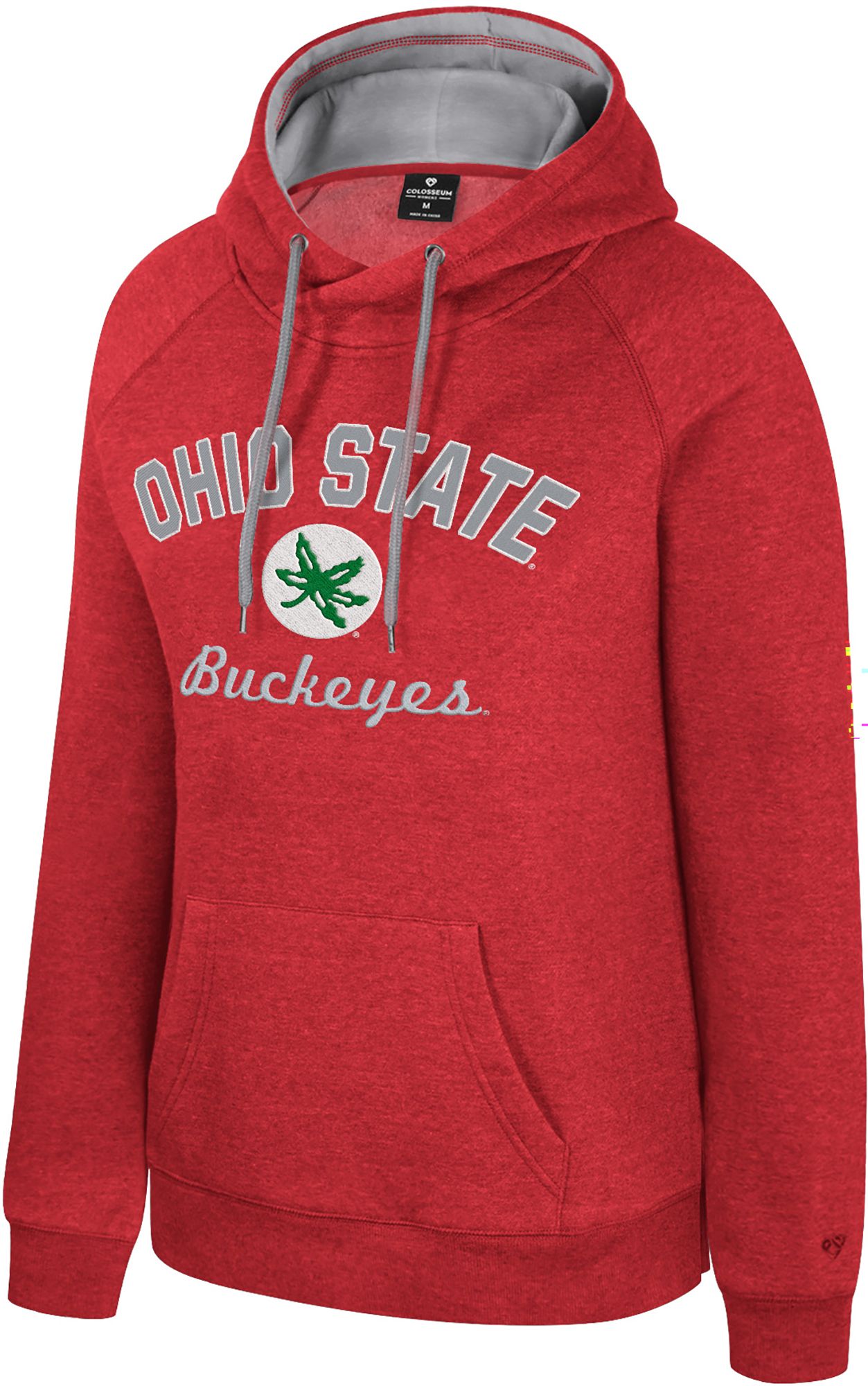 Colosseum Women's Ohio State Buckeyes Red Pullover Hoodie