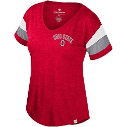 Colosseum Women's Ohio State Buckeyes Scarlet Delacroix T-Shirt