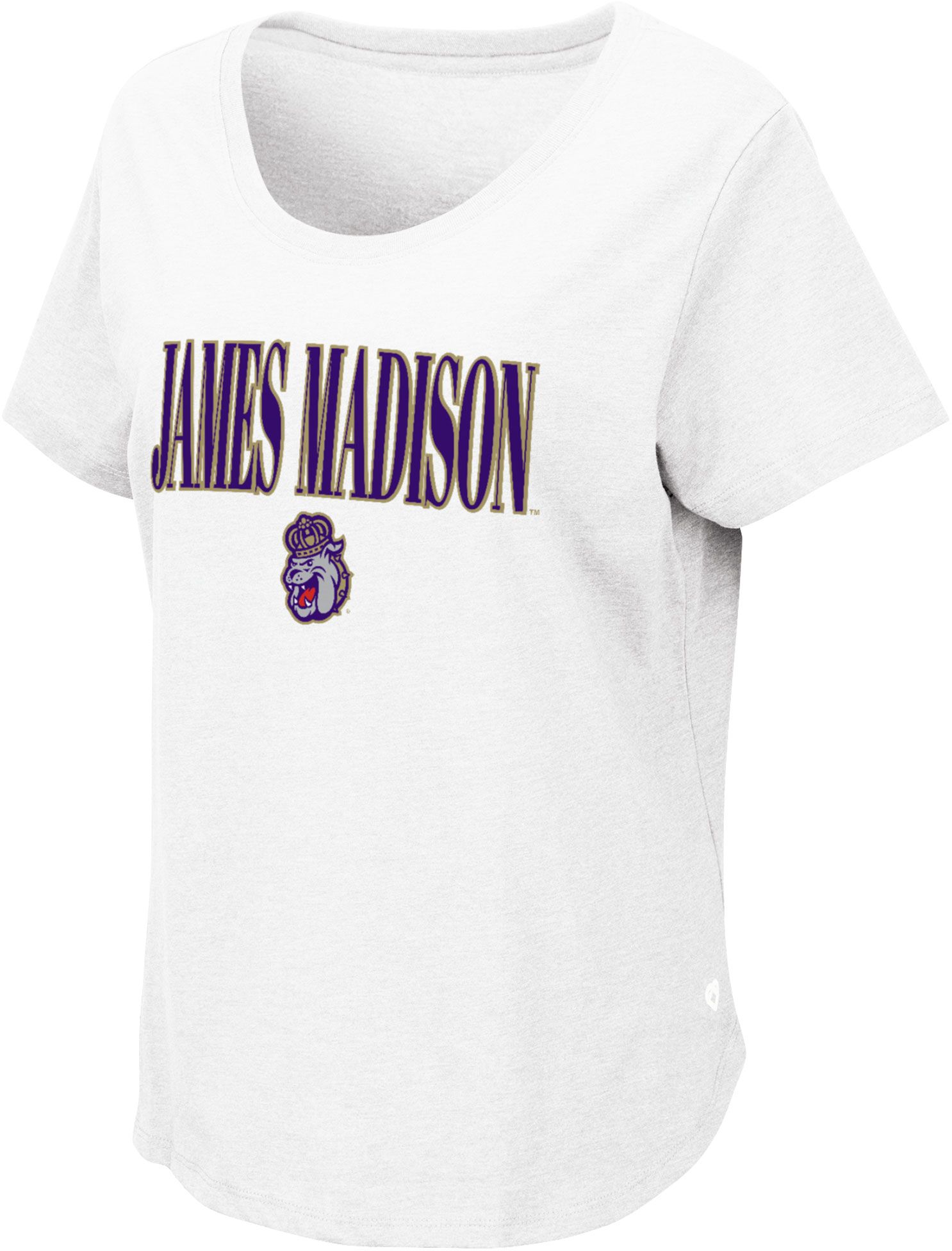 Colosseum Women's James Madison Dukes White T-Shirt