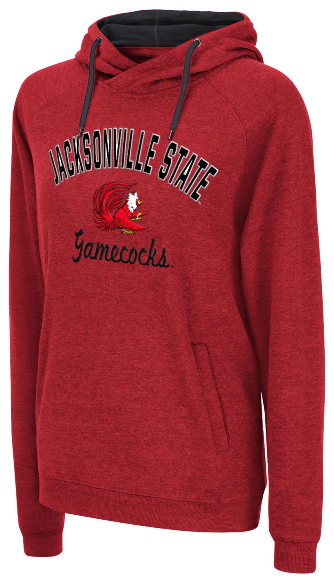 Colosseum Women's Jacksonville State Gamecocks Red Pullover Hoodie