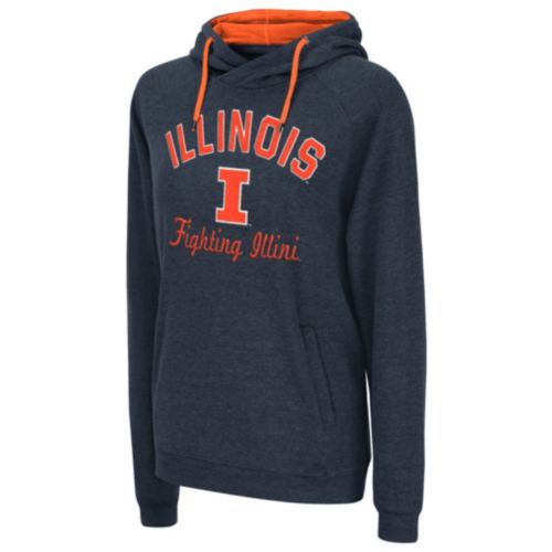 Nike Men's Illinois Fighting Illini Navy Club Fleece Fan Pullover