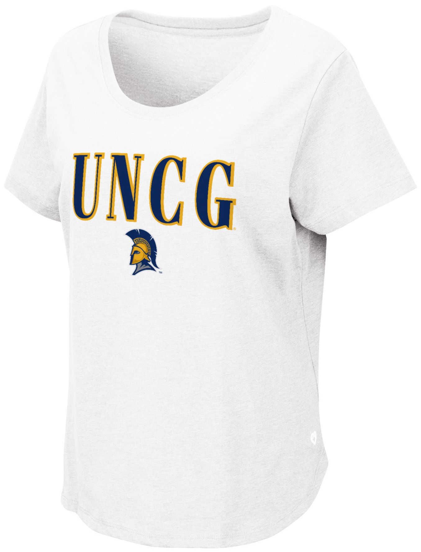 Colosseum Women's UNC Greensboro Spartans White Myla T-Shirt