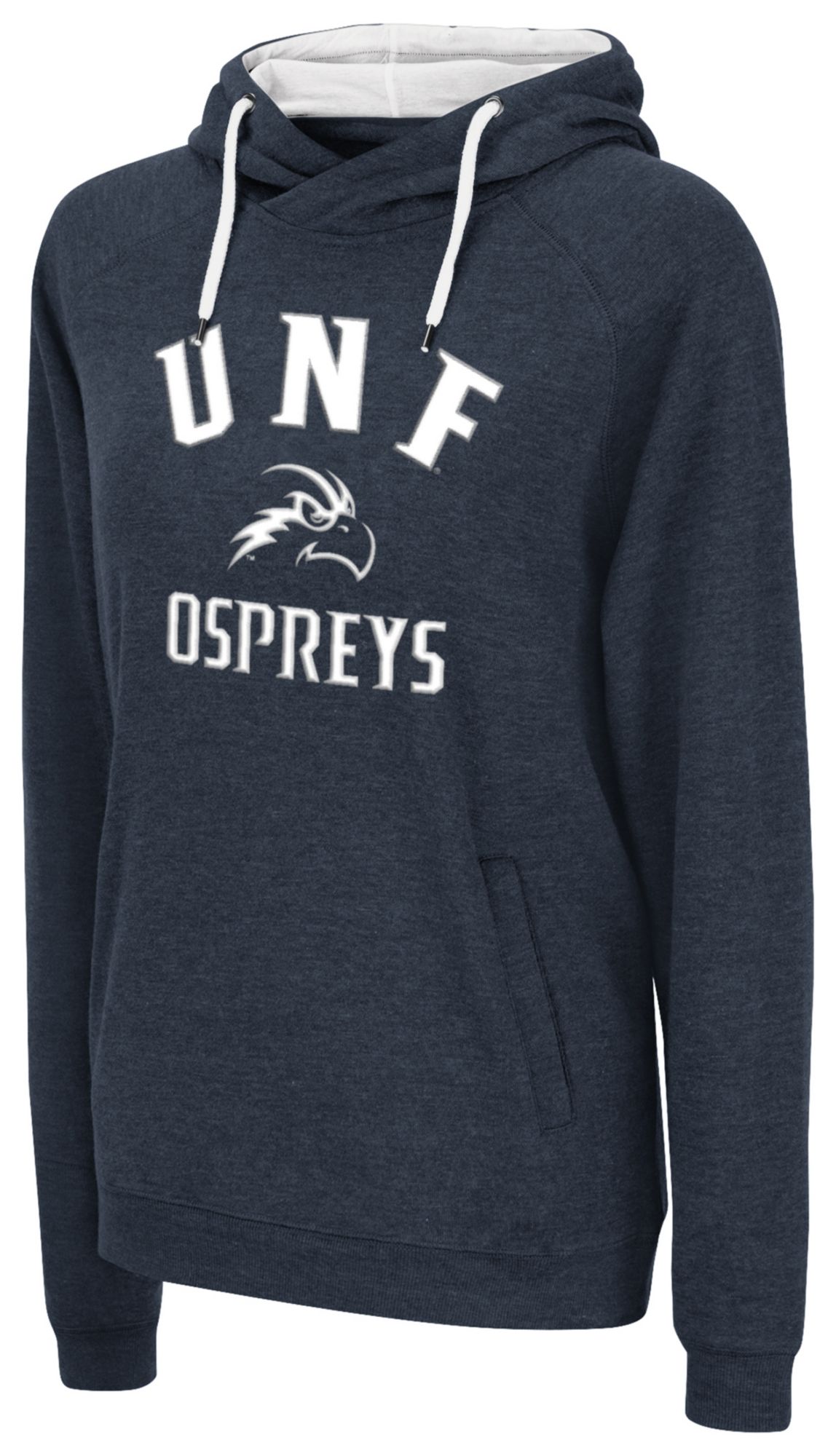 Colosseum Women's North Florida Ospreys Navy Pullover Hoodie