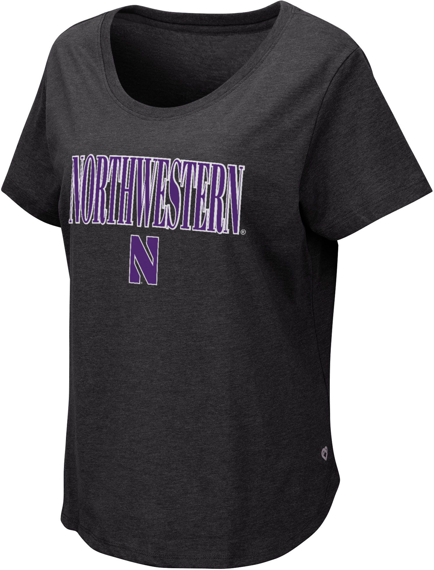 Colosseum Women's Northwestern Wildcats Black T-Shirt