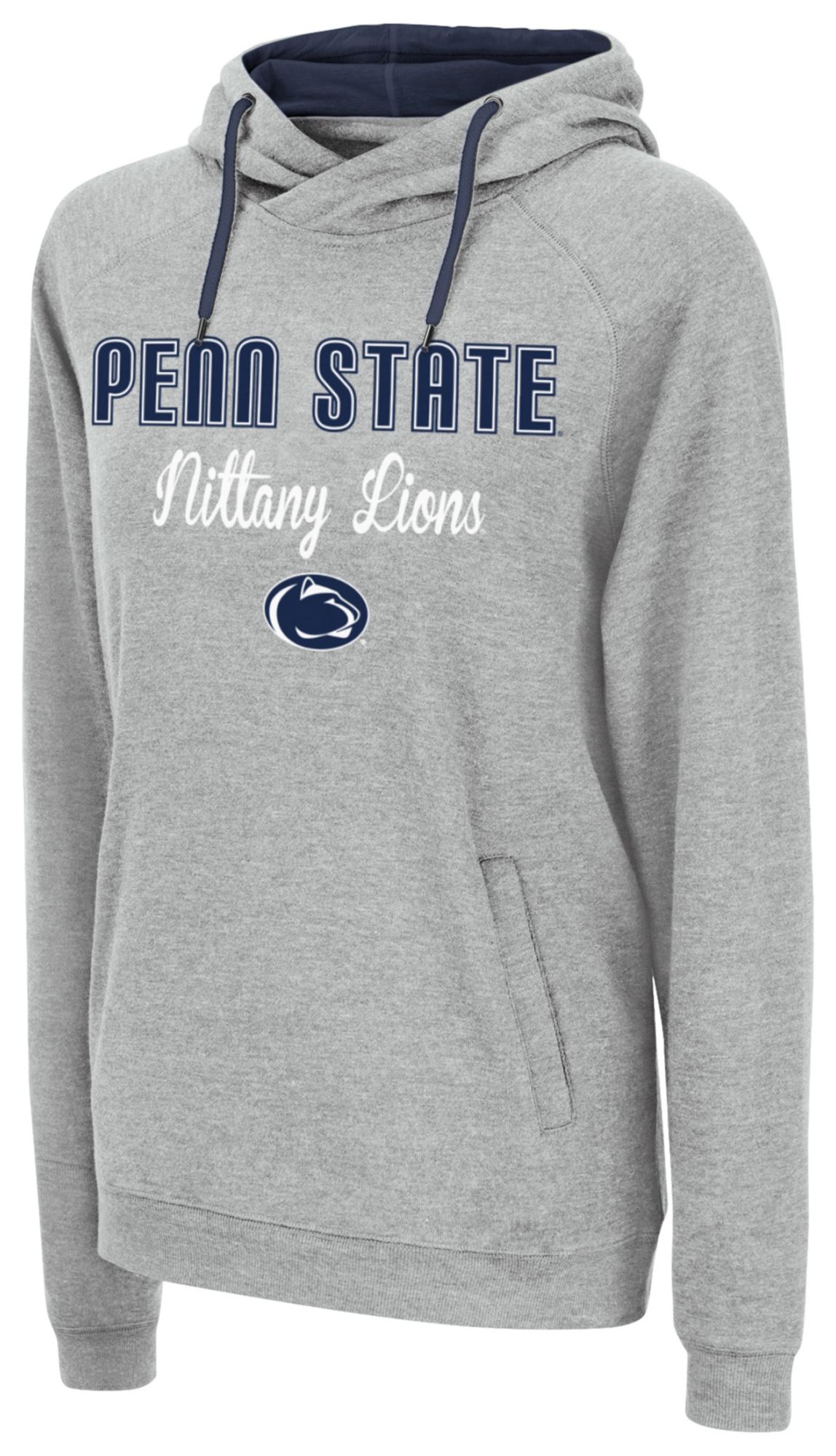 Colosseum Women's Penn State Nittany Lions Heather Grey Pullover Hoodie