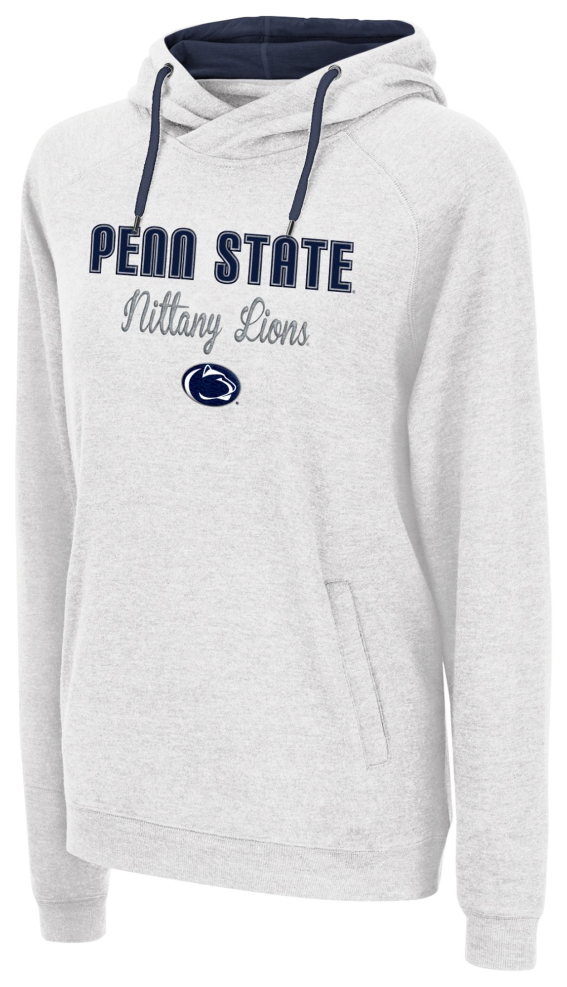 Colosseum Women's Penn State Nittany Lions White Pullover Hoodie