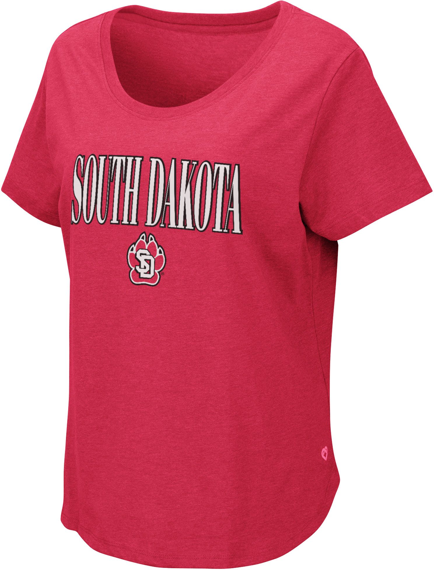 Colosseum Women's South Dakota Coyotes Red T-Shirt