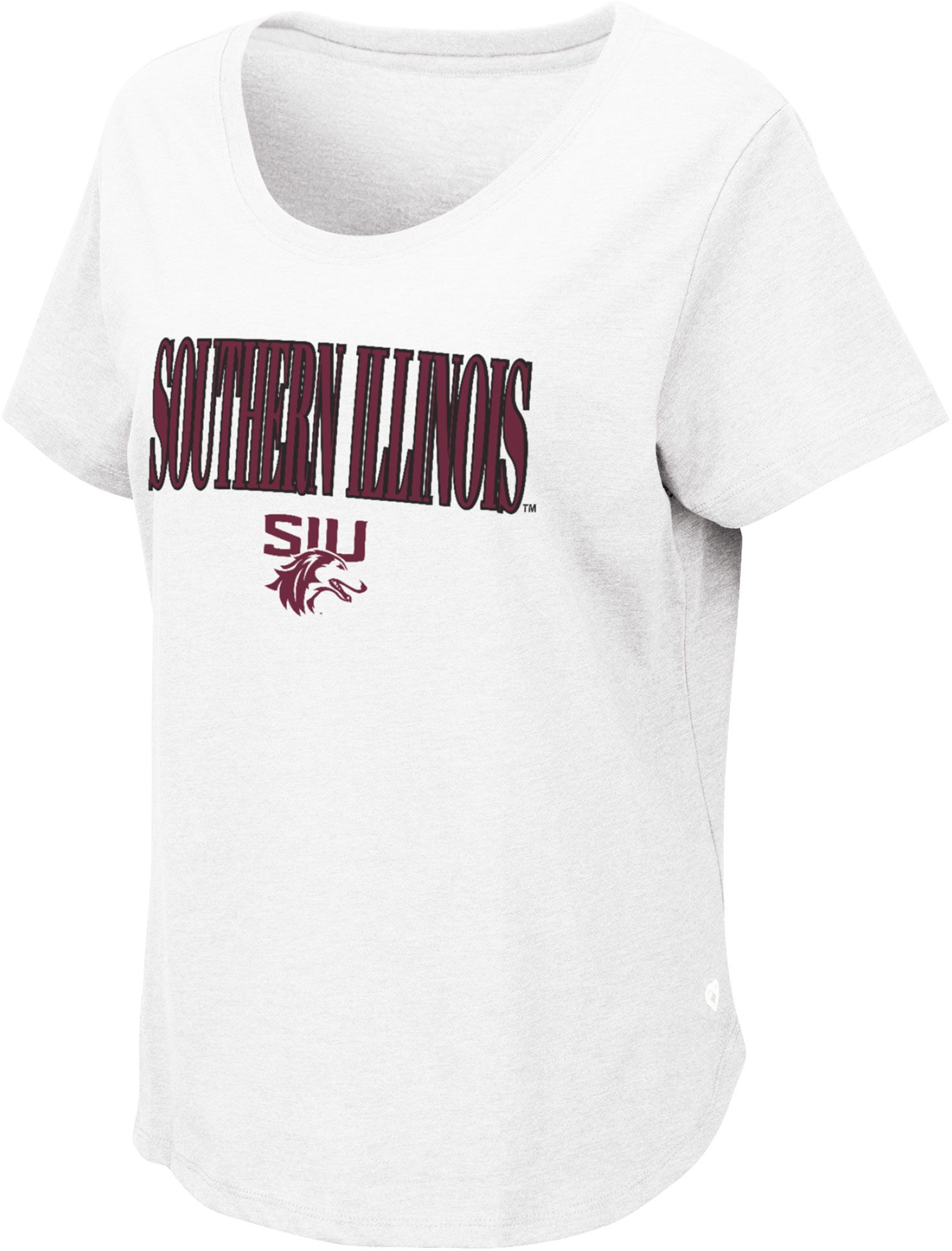 Colosseum Women's Southern Illinois Salukis White T-Shirt
