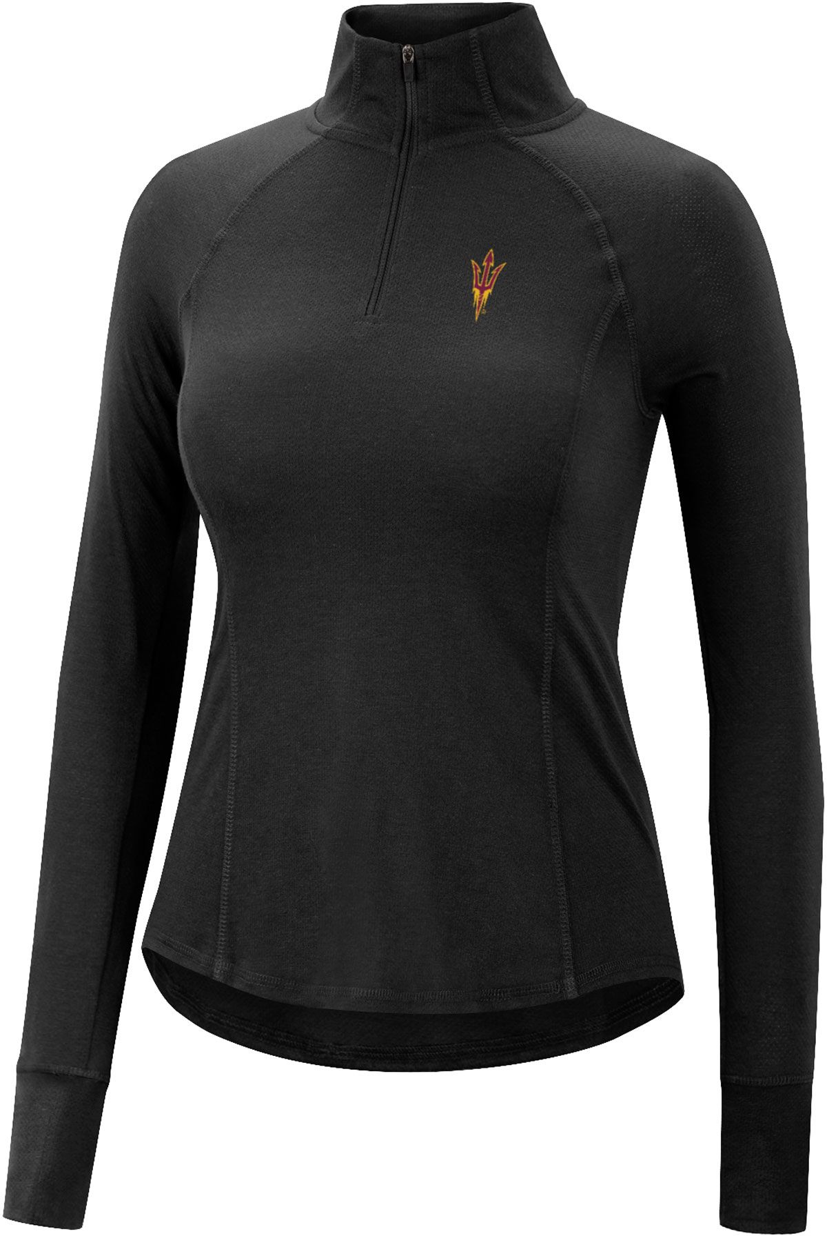 Colosseum Women's Arizona State Sun Devils Black 1/4 Zip Pullover