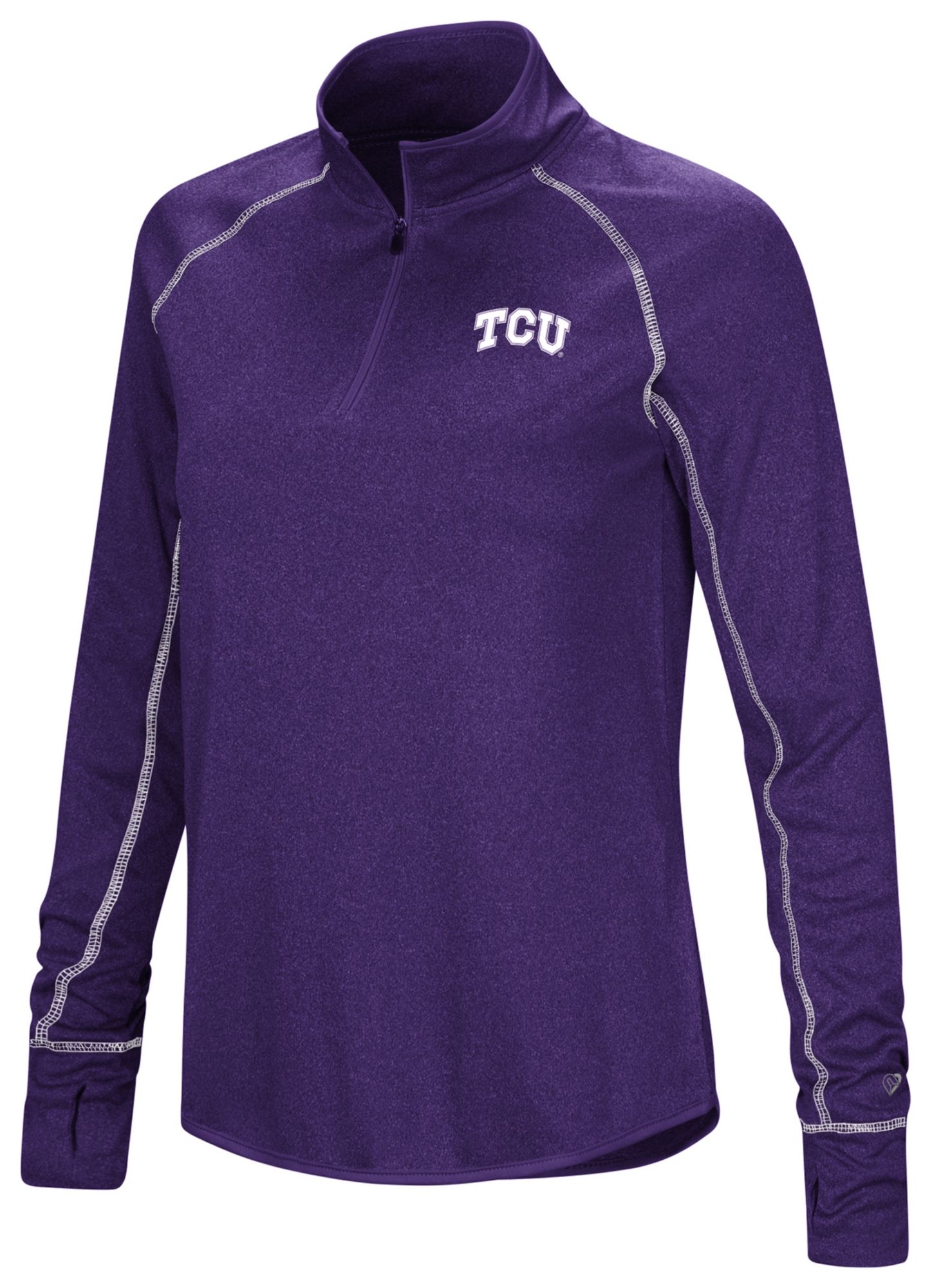 Colosseum Women's TCU Horned Frogs Purple 1/4 Zip Pullover