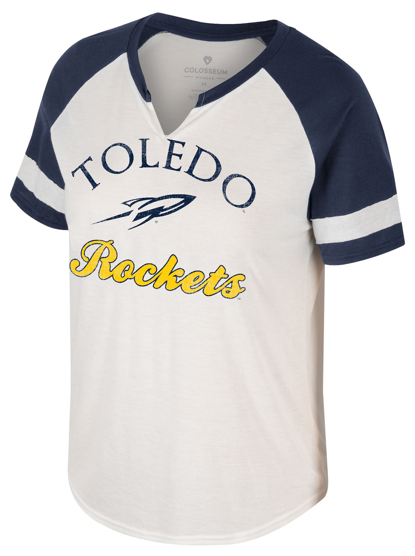 Colosseum Women's Toledo Rockets Cream V- Notch T-Shirt