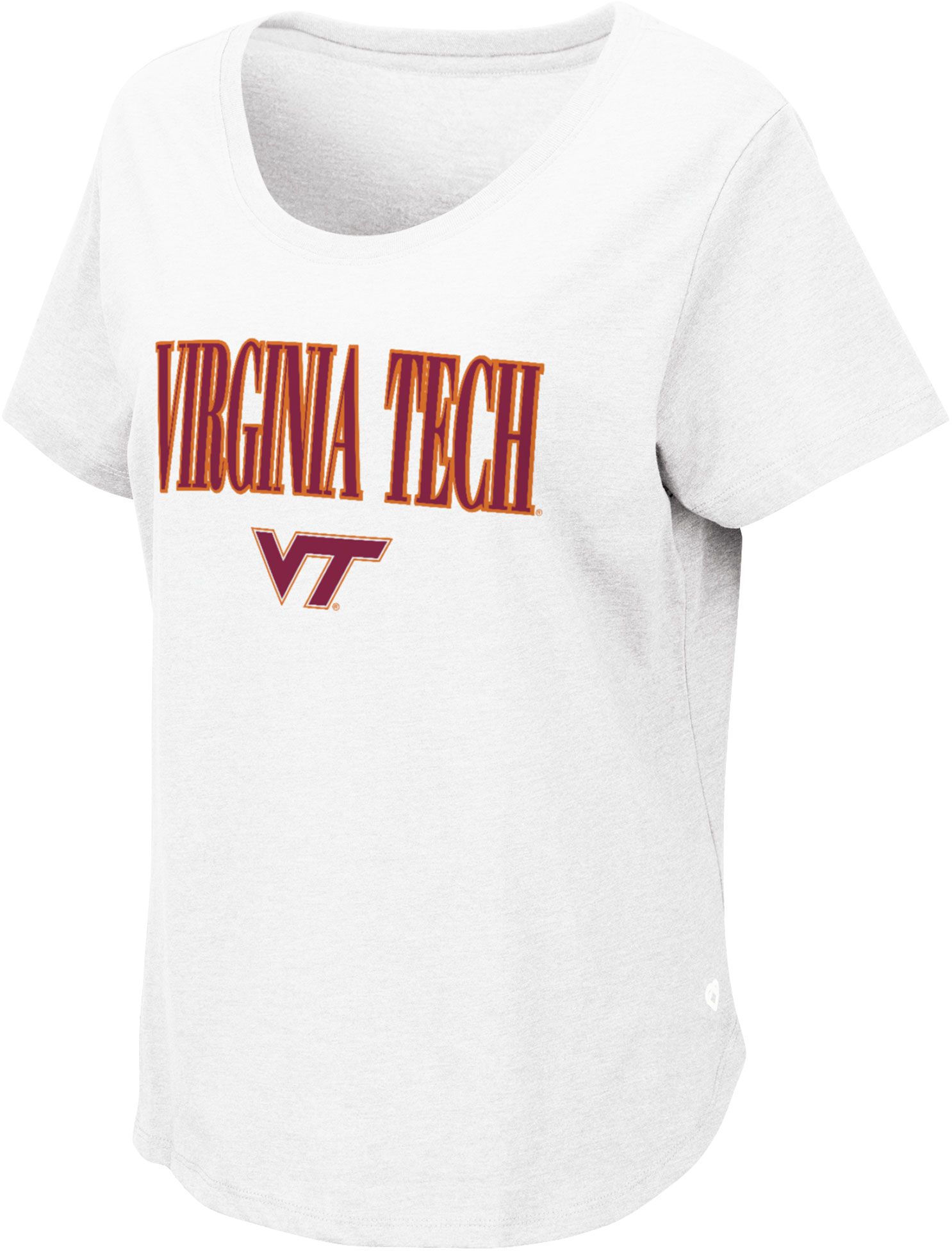 Colosseum Women's Virginia Tech Hokies White T-Shirt