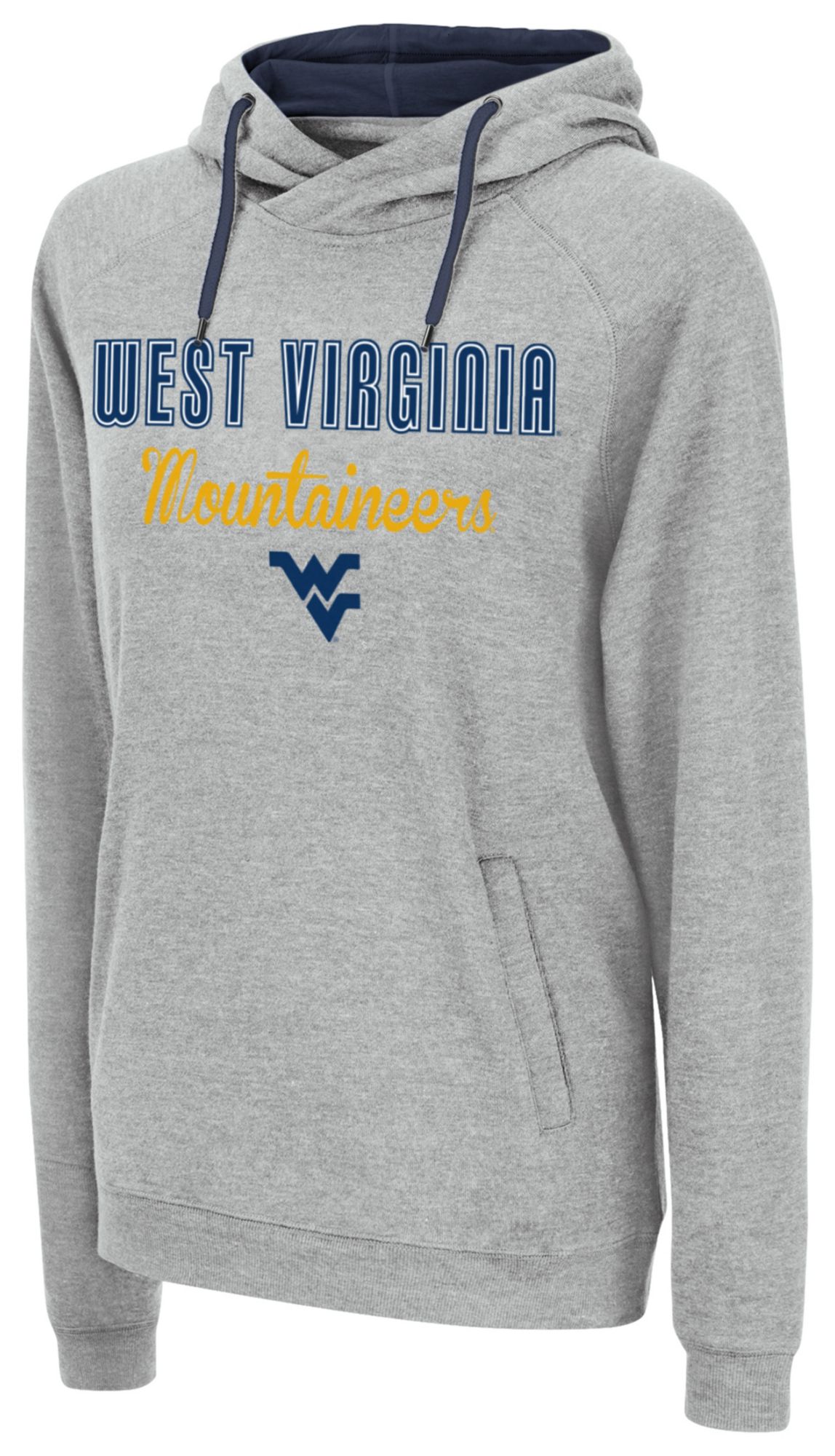 Colosseum Women's West Virginia Mountaineers Heather Grey Pullover Hoodie