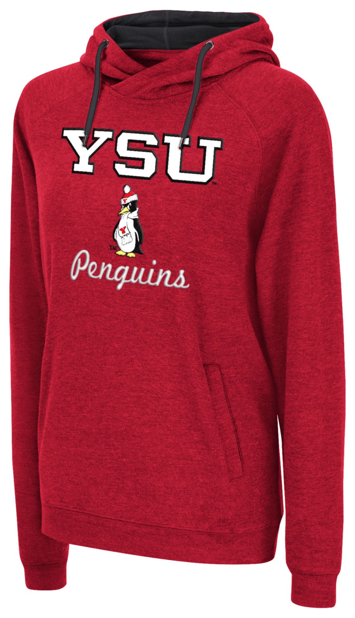Colosseum Women's Youngstown State Penguins Red Pullover Hoodie
