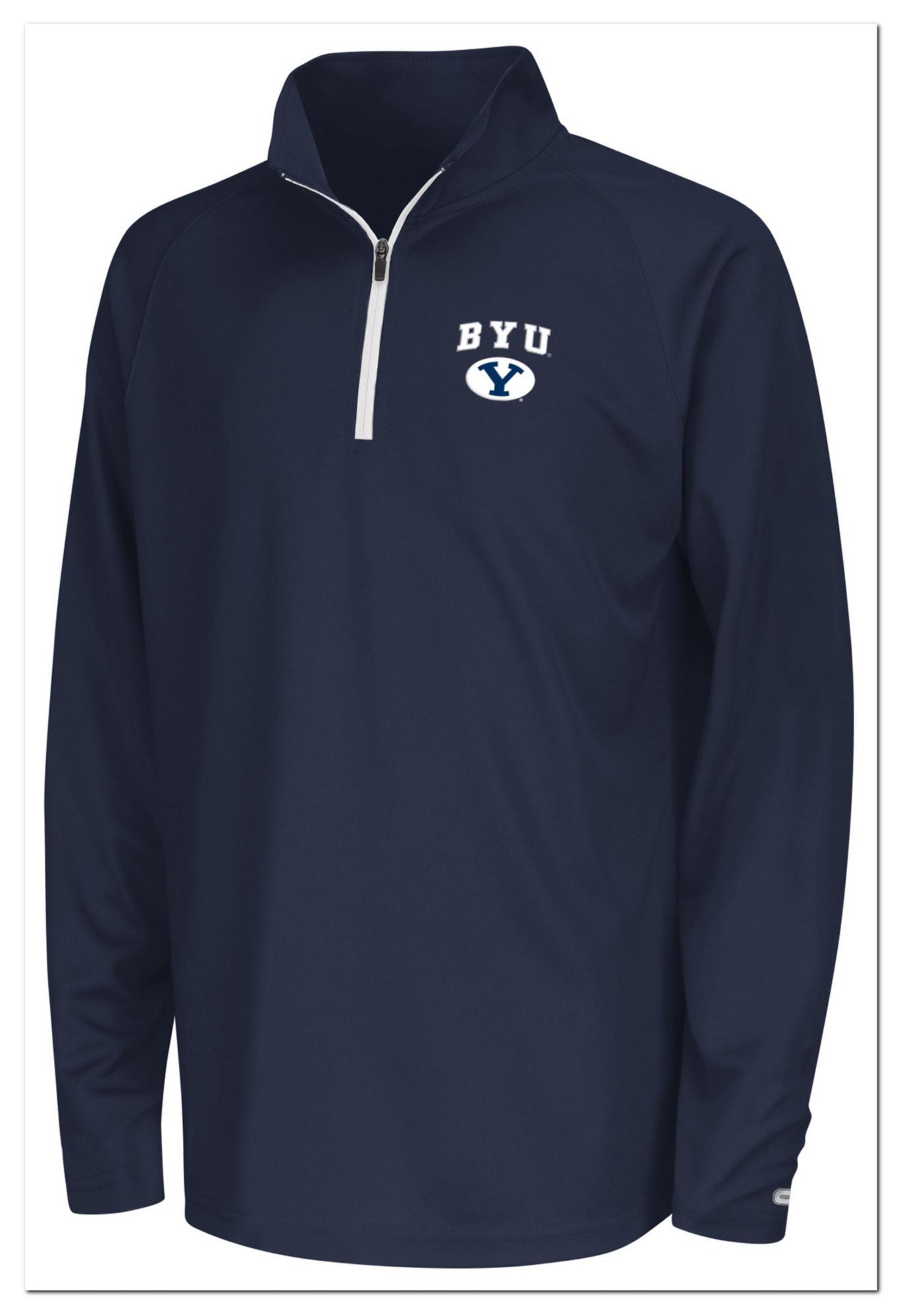 Colosseum Youth BYU Cougars Navy 1/4 Zip Pullover