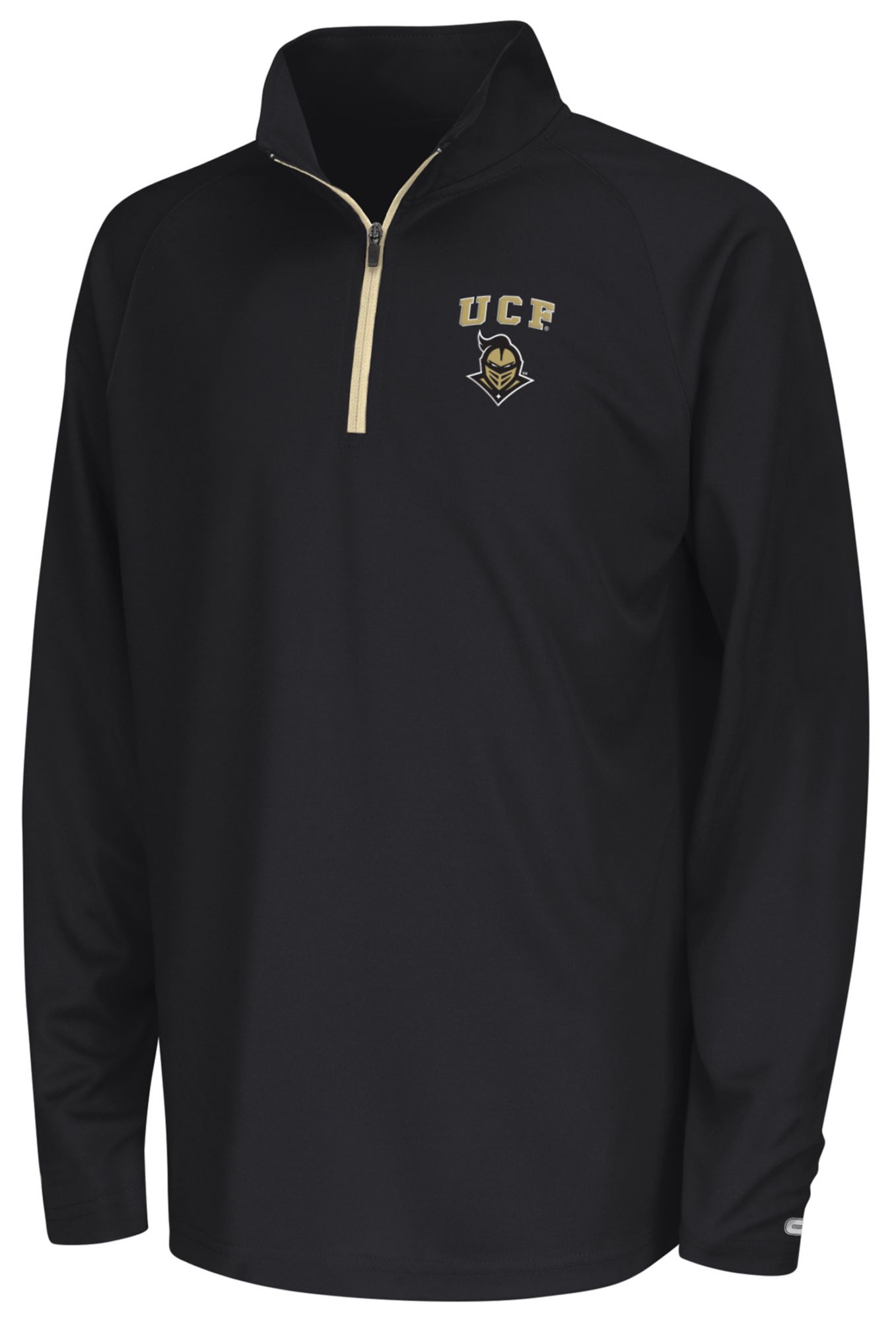 Colosseum Youth UCF Knights Black 1/4 Zip Pullover