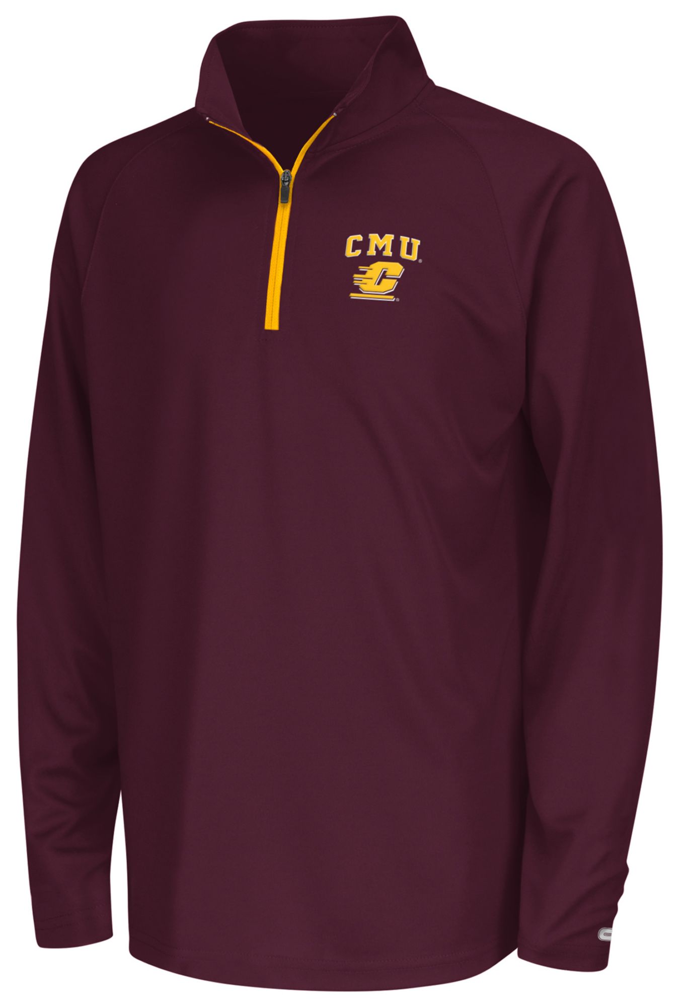 Colosseum Youth Central Michigan Chippewas Maroon 1/4 Zip Pullover