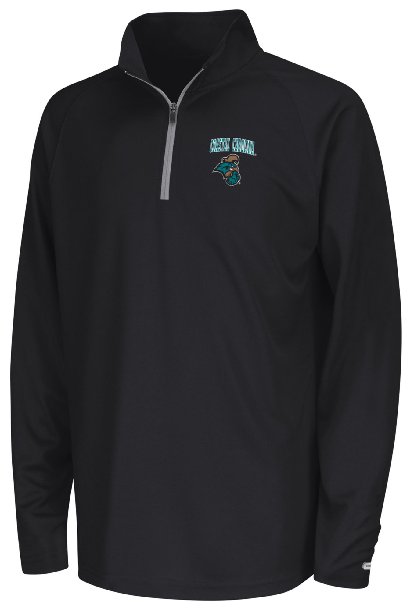 Colosseum Youth Coastal Carolina Chanticleers Black 1/4 Zip Pullover