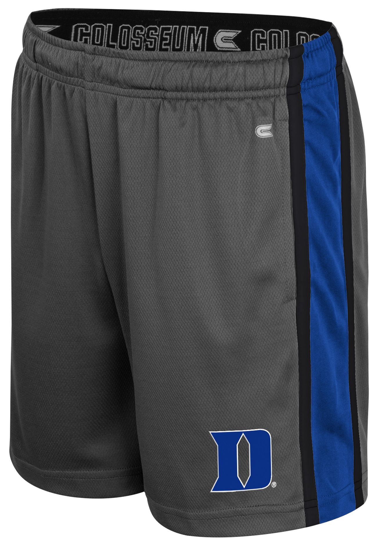 Colosseum Youth Duke Blue Devils Charcoal Ripple Shorts