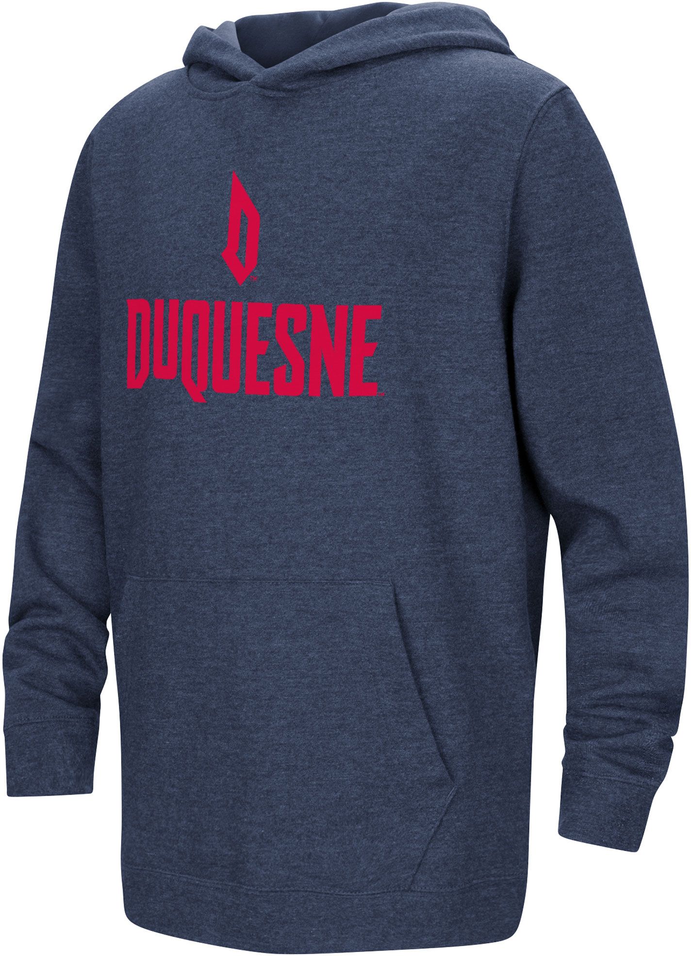 Colosseum Youth Duquesne Dukes Navy Pullover Hoodie