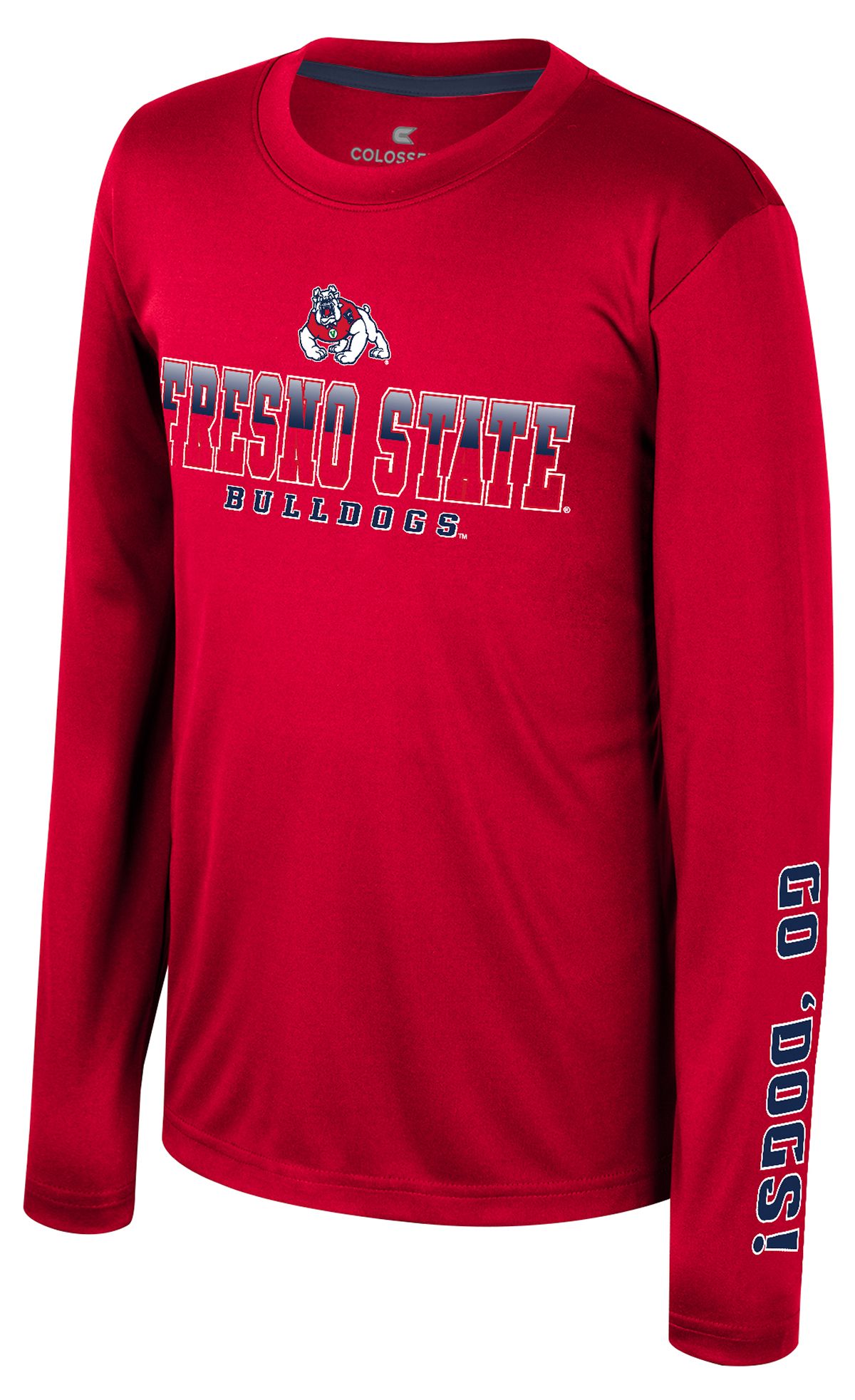 Colosseum Youth Fresno State Bulldogs Red Armada Long Sleeve T-Shirt