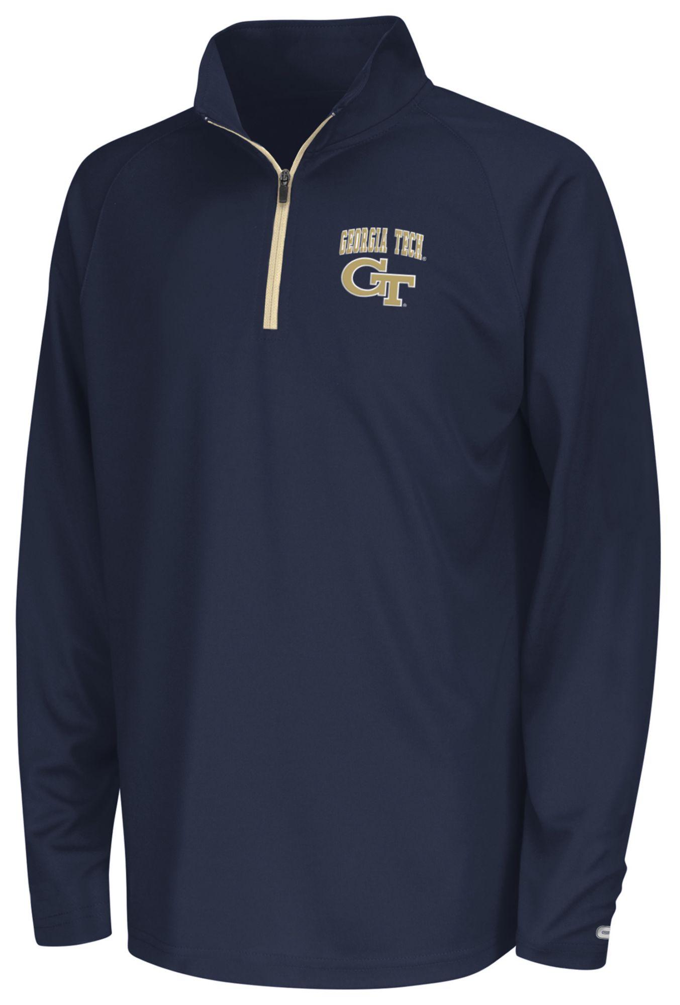 Colosseum Youth Georgia Tech Yellow Jackets Navy 1/4 Zip Pullover