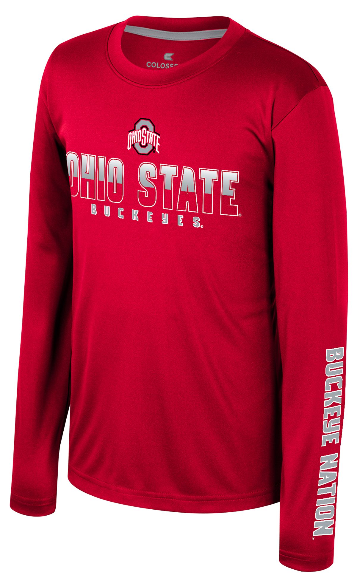 Colosseum Youth Ohio State Buckeyes Red Armada Long Sleeve T-Shirt