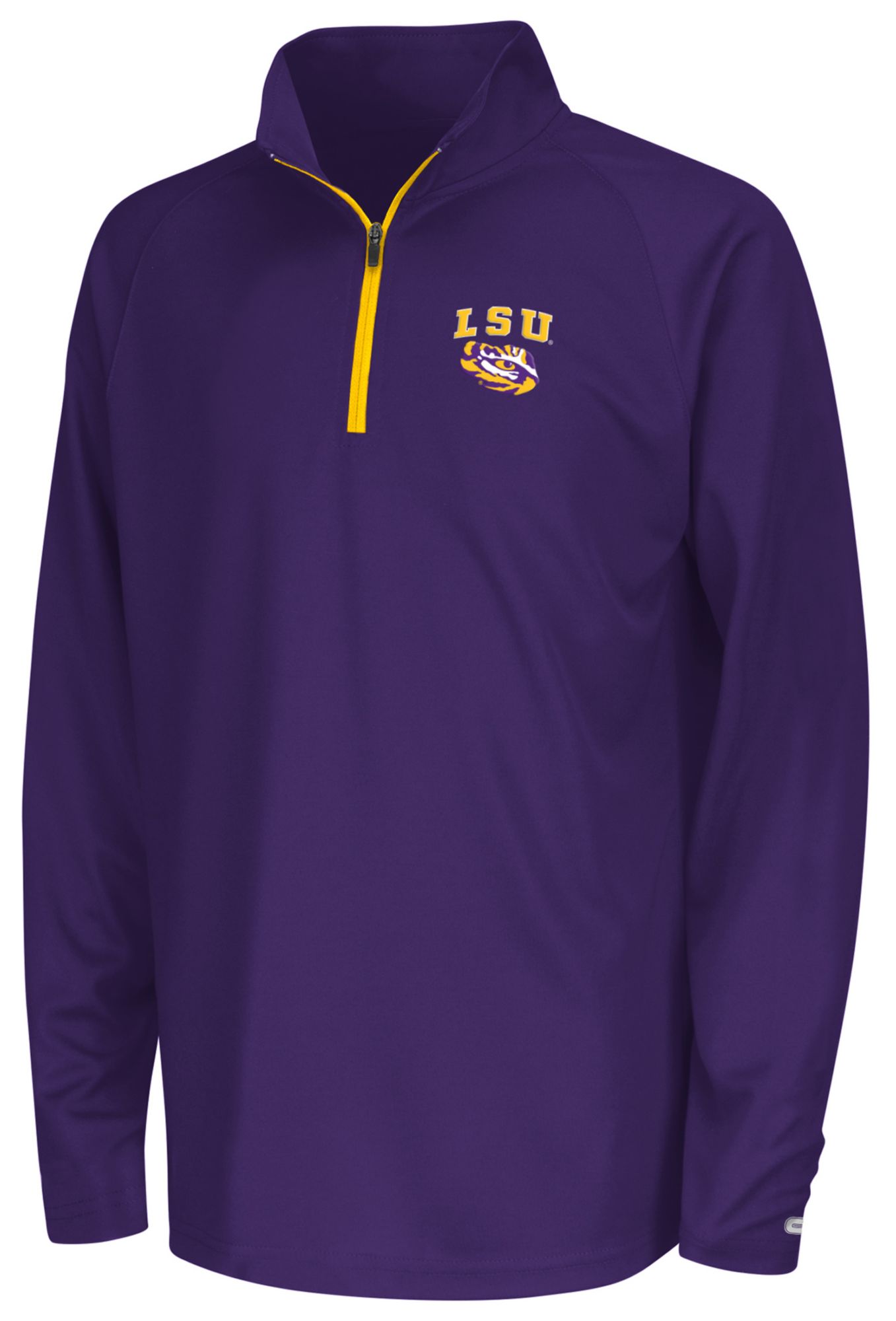 Colosseum Youth LSU Tigers Purple 1/4 Zip Pullover