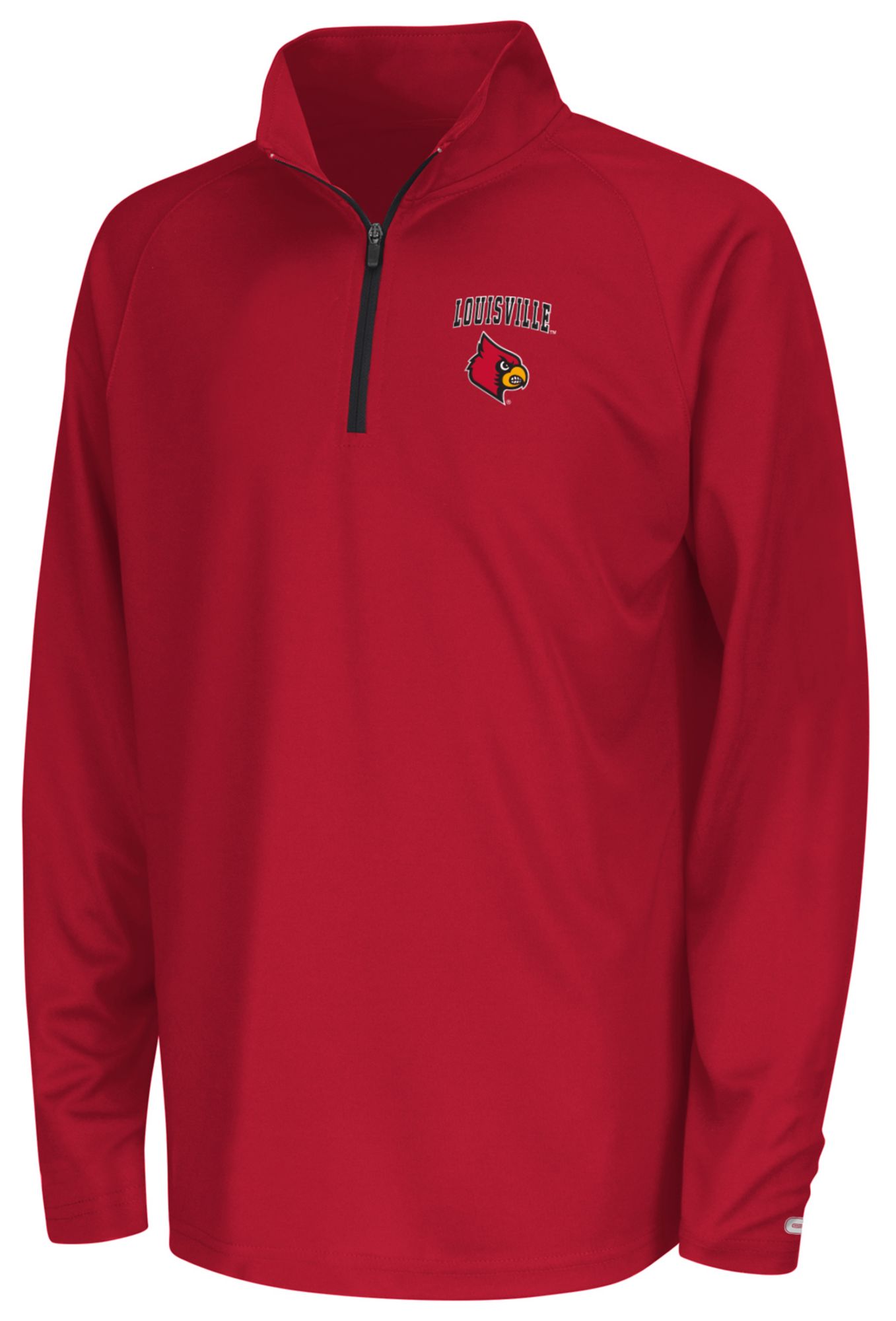 Colosseum Youth Louisville Cardinals Red 1/4 Zip Pullover
