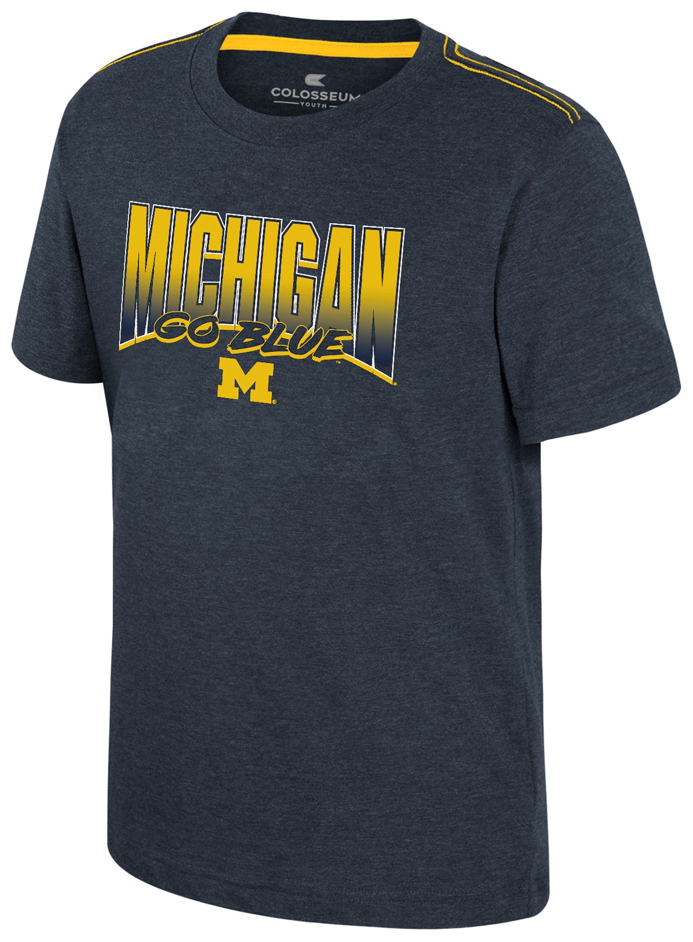 Colosseum Youth Michigan Wolverines Navy Wade T-Shirt