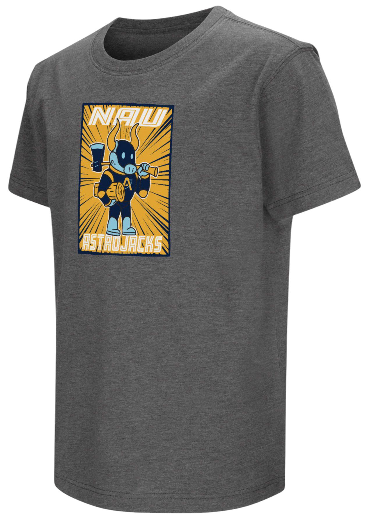 Colosseum Youth Northern Arizona Lumberjacks Grey Astro Jack T-Shirt