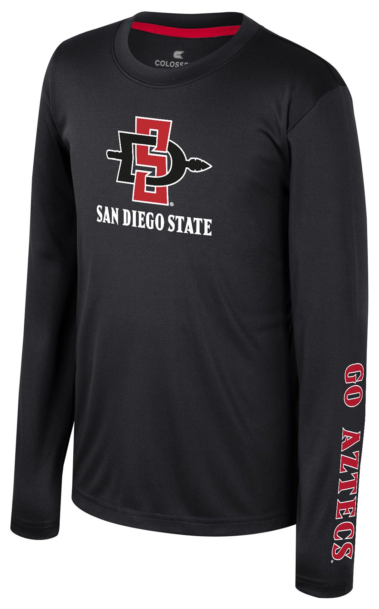 Colosseum Youth San Diego State Aztecs Black Armada Long Sleeve T-Shirt