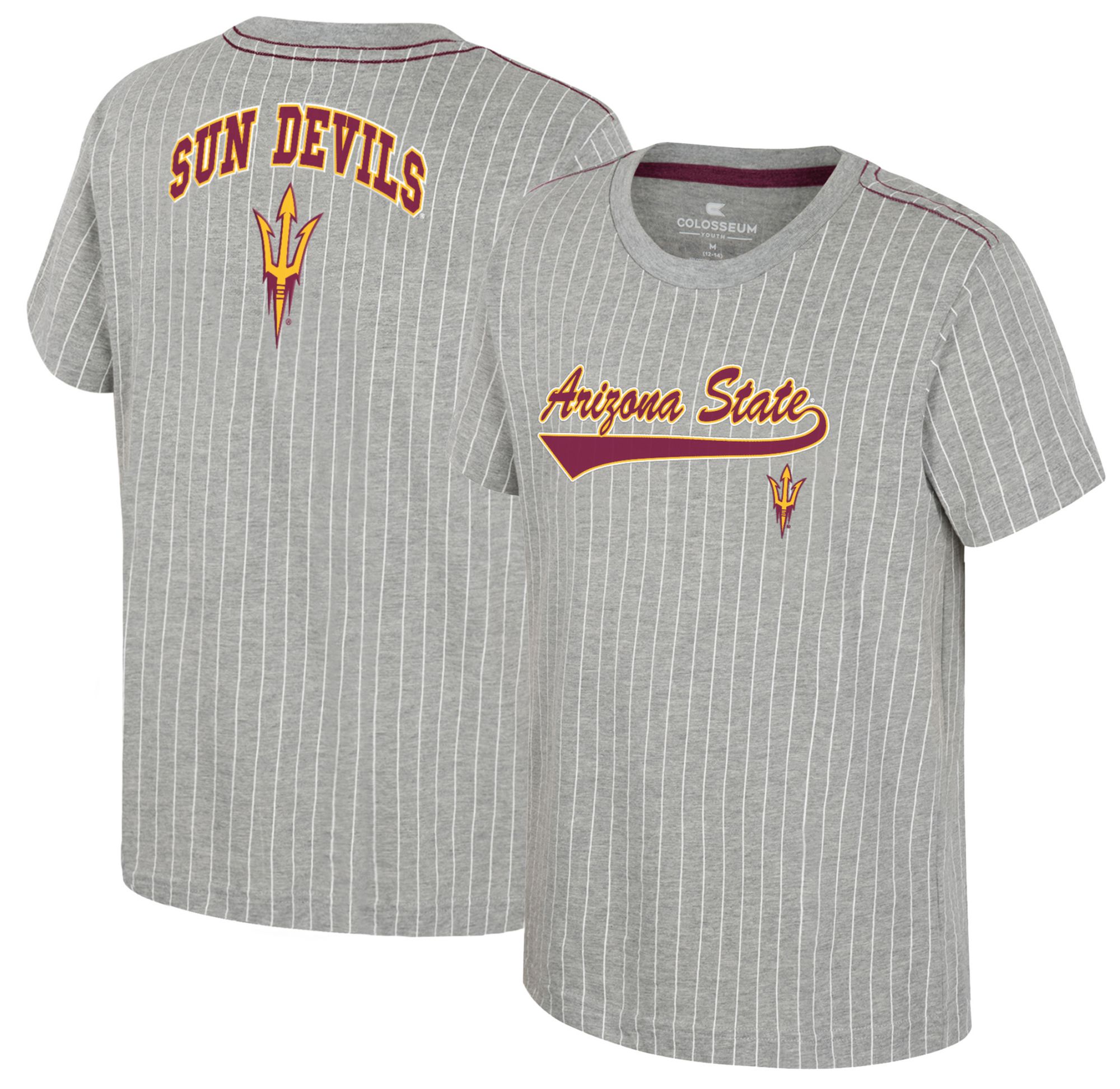 Colosseum Youth Arizona State Sun Devils Heather Grey Airball T-Shirt