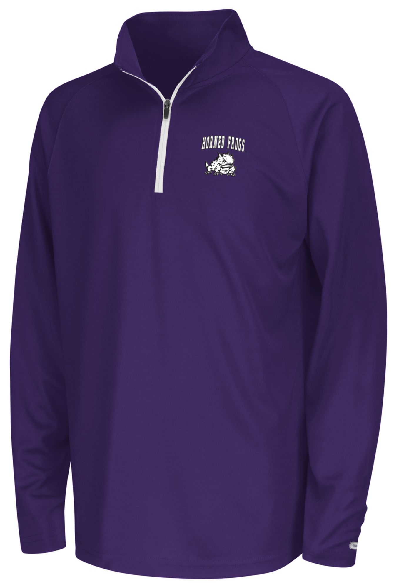 Colosseum Youth TCU Horned Frogs Purple 1/4 Zip Pullover