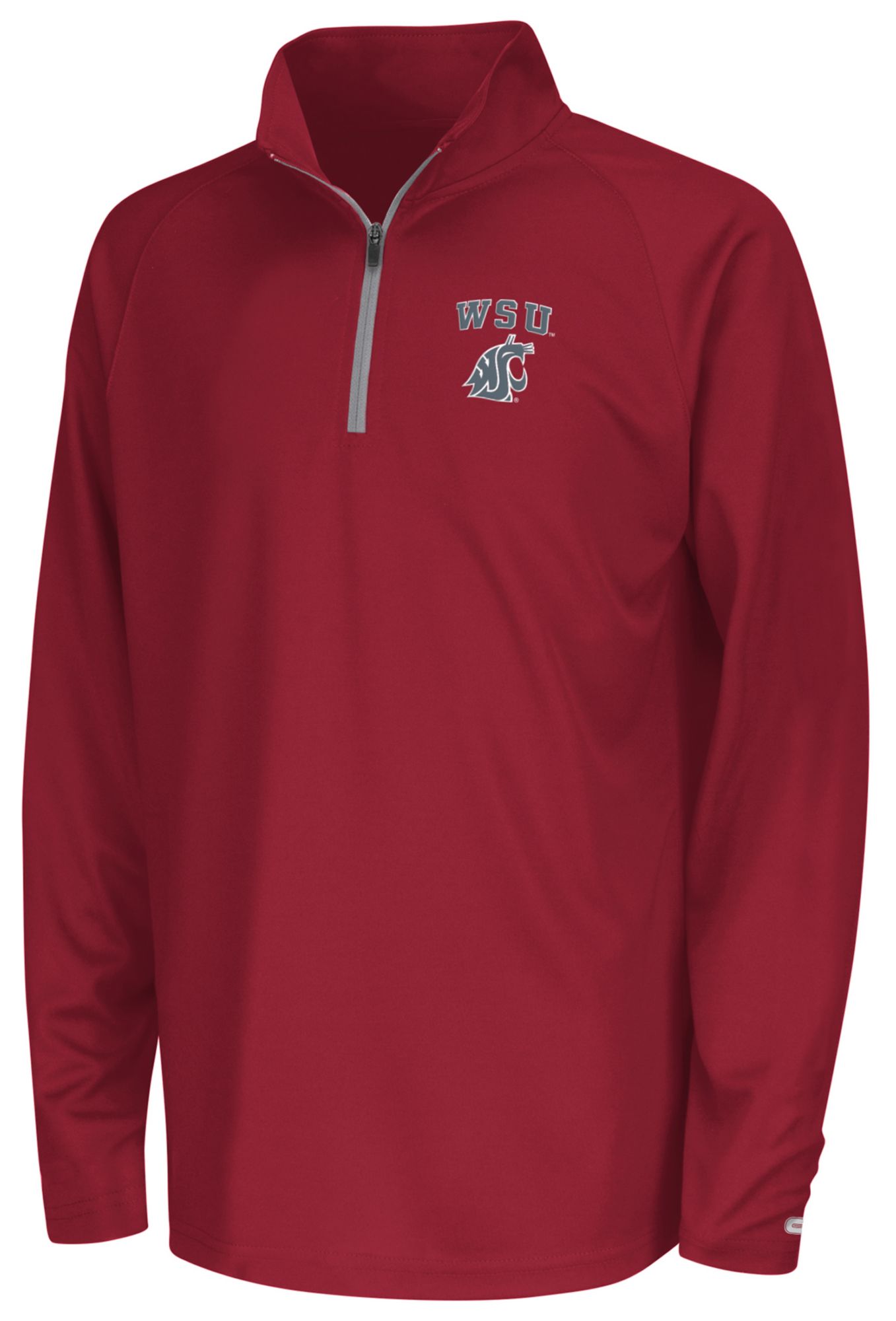Colosseum Youth Washington State Cougars Cardinal 1/4 Zip Pullover