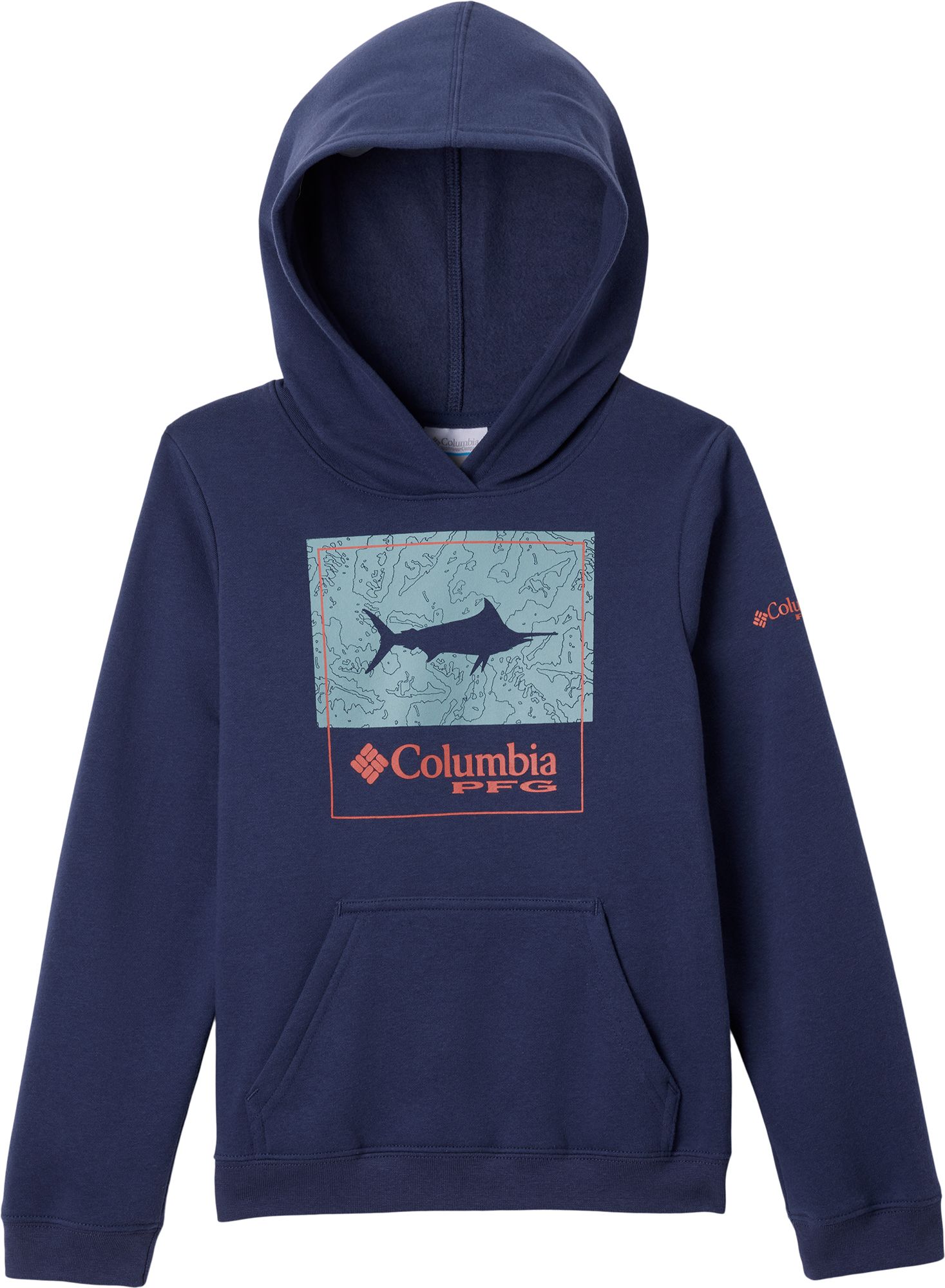 COLUMBIA Kids' PFG Bathy-Square Fish Hoodie