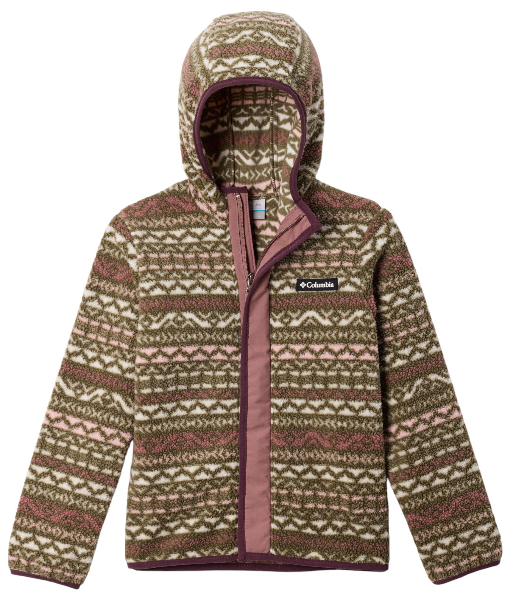 Columbia Girls' Highland Pine Printed Full Zip Fleece Jacket